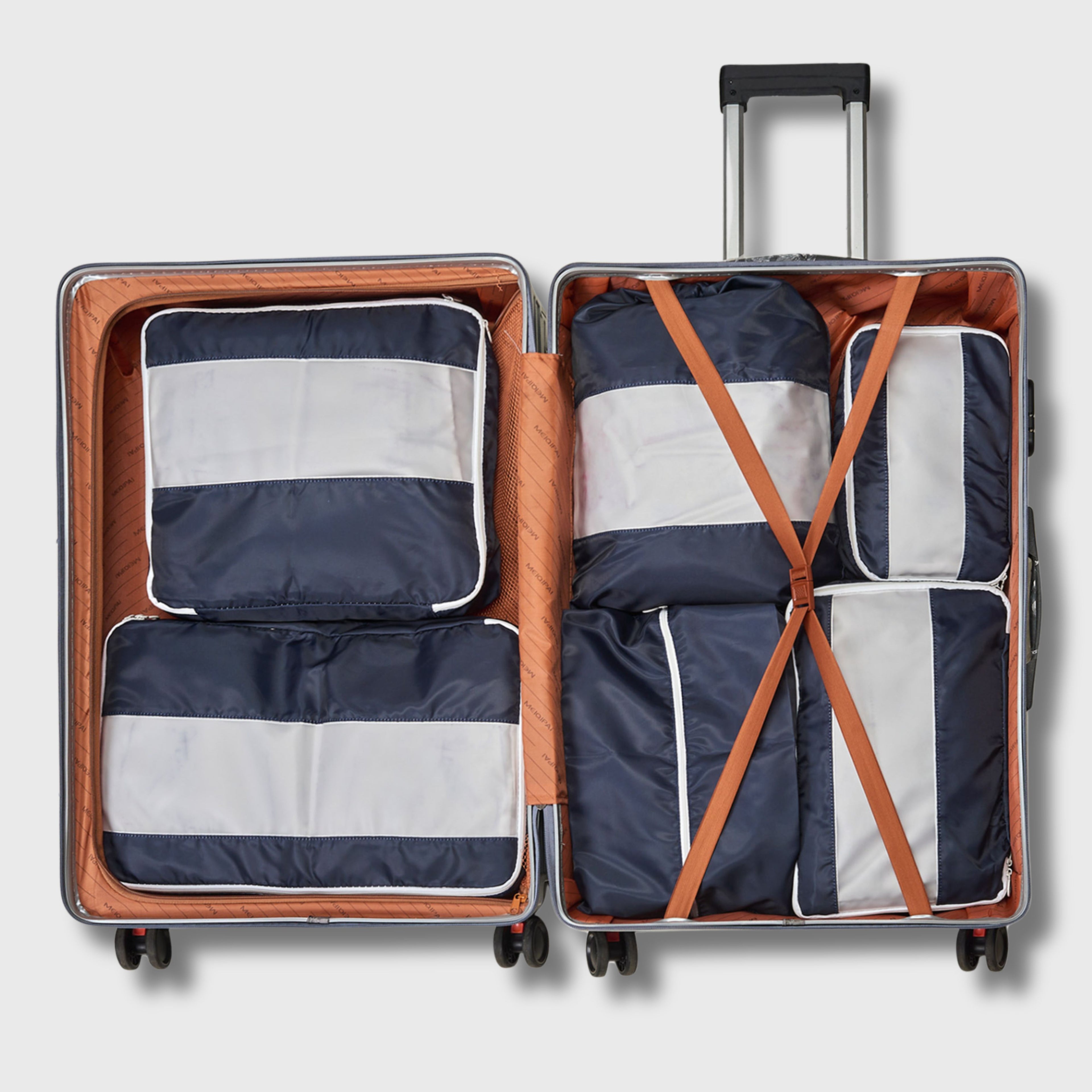 French Connection 6pc Packing Cube Set - Travel Storage Set for Luggage