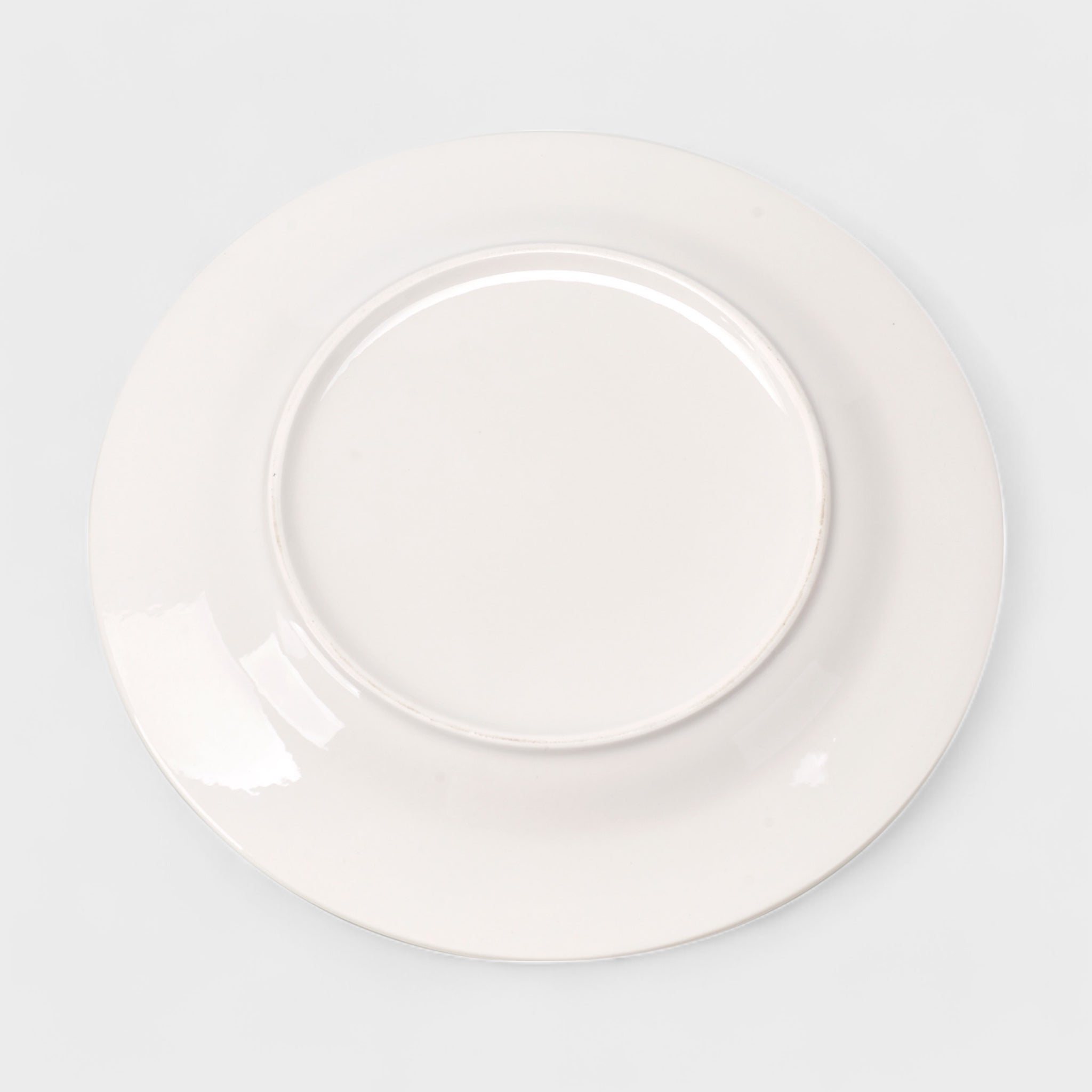 Orly Maison 8-Piece Dinner Plate Set - White Modern Stoneware Plates - 10.5"