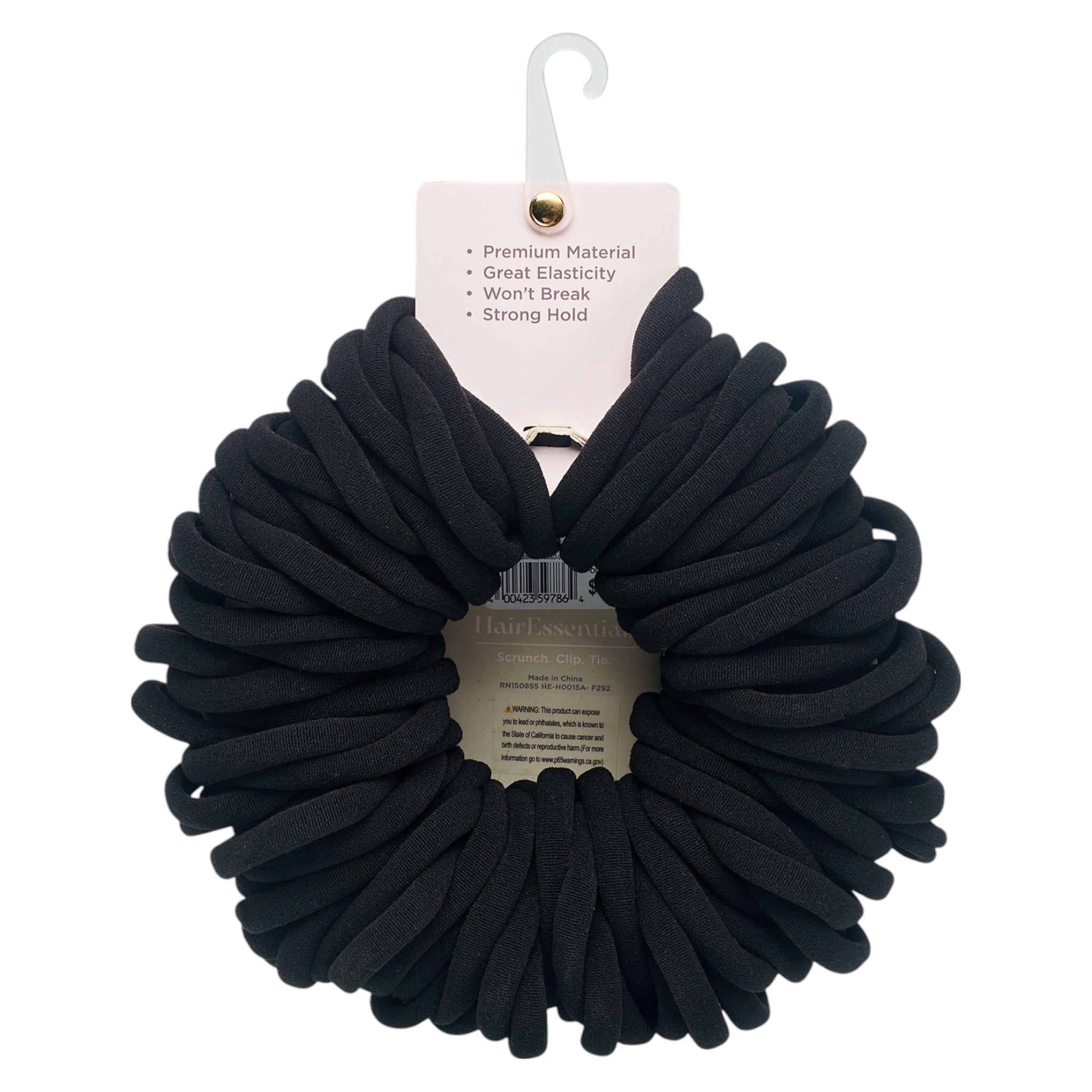 Hair Essentials 100pc Hair Ties - Seamless No-Damage Hair Ties for Women- 100pcs