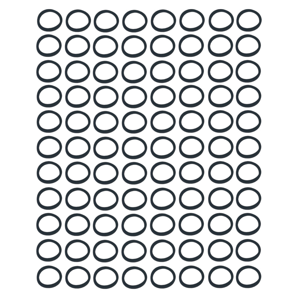 Hair Essentials 100pc Hair Ties - Seamless No-Damage Hair Ties for Women- 100pcs