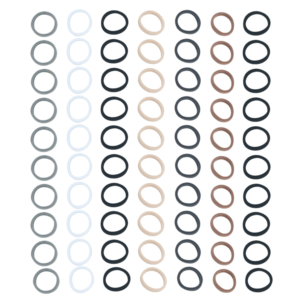 Hair Essentials 100pc Hair Ties - Seamless No-Damage Hair Ties for Women- 100pcs