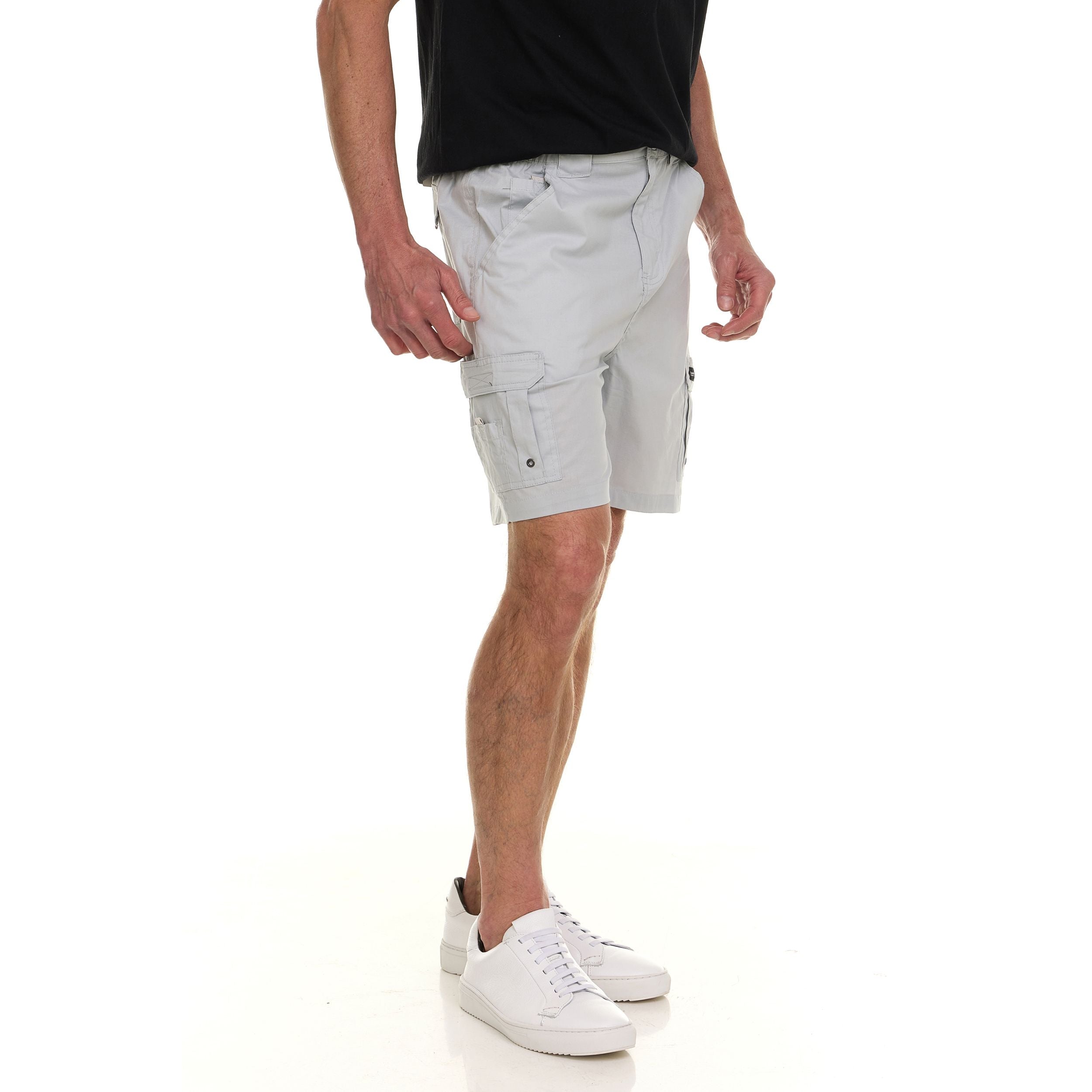 Canada Weather Gear Men’s Cargo Shorts – Relaxed Fit with Utility Pockets & Elastic Waistband – Lightweight Summer Shorts