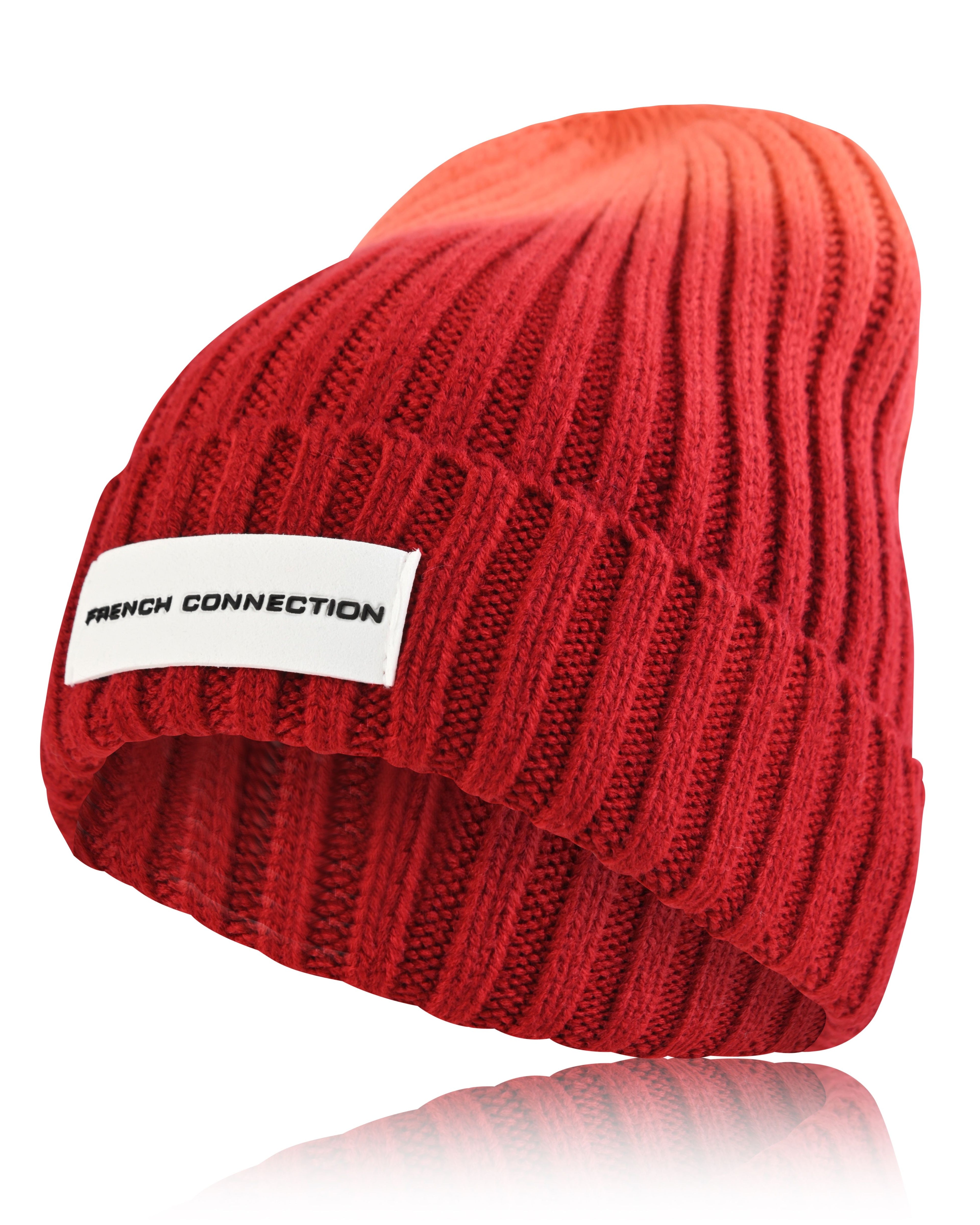 French Connection Women's Gradient Knit Beanie - Cozy Winter Hat in Trendy Ombre Colors