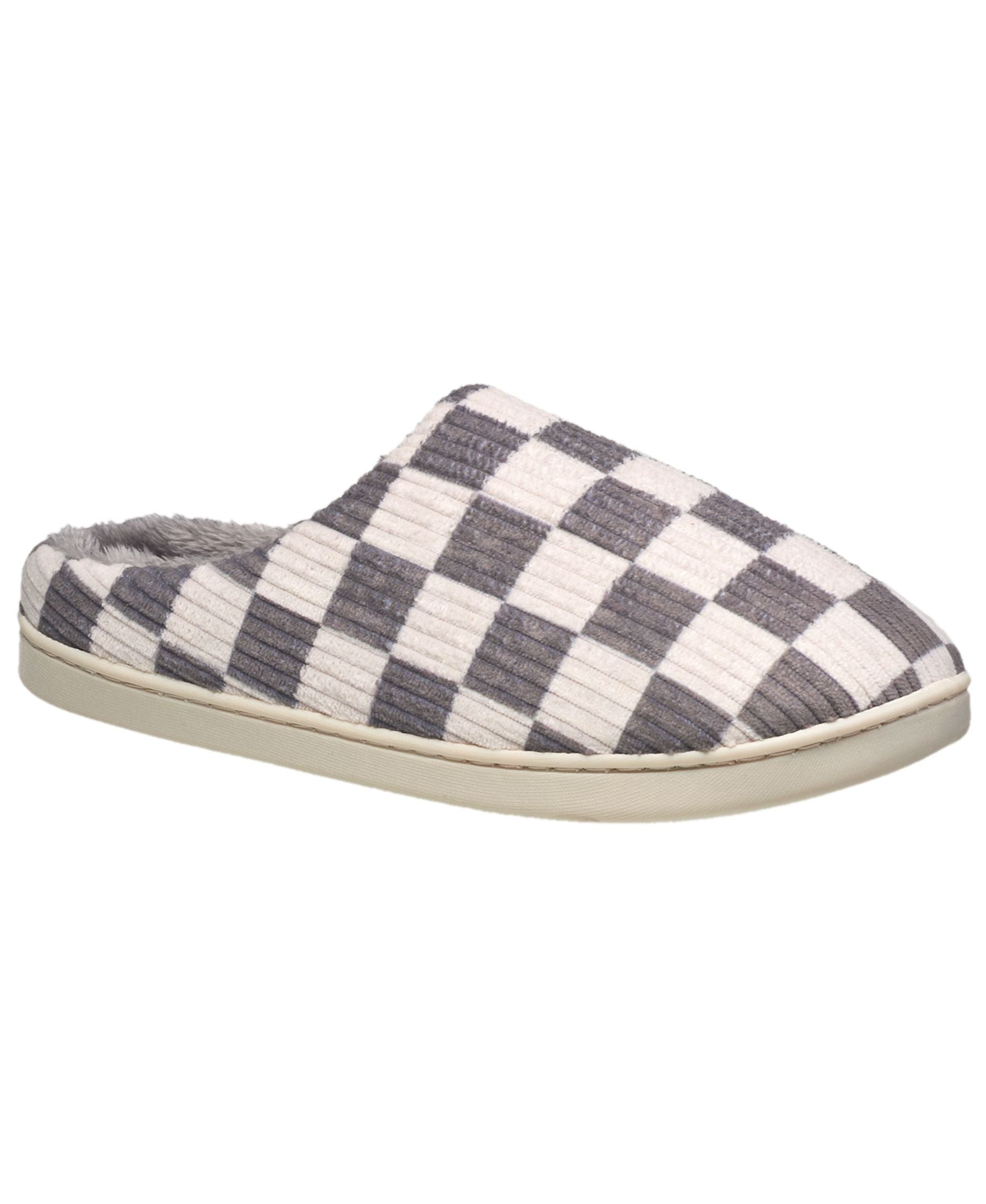 Aeropostale Men's Comfy Checkered Slippers with Cushioned Comfort