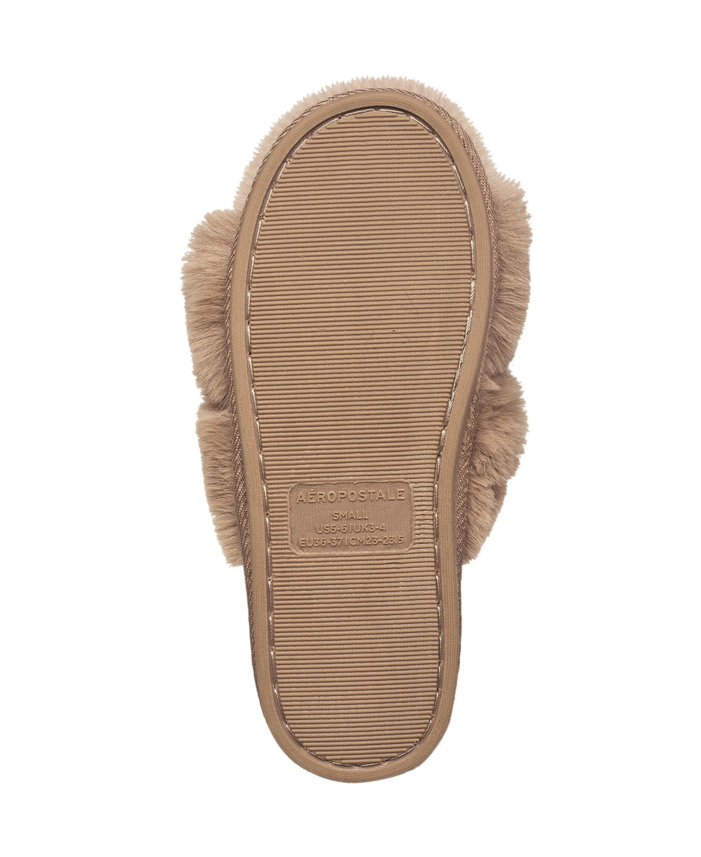 Aeropostale Women's Fuzzy Criss Cross House Slippers with Cushioned Comfort in Black