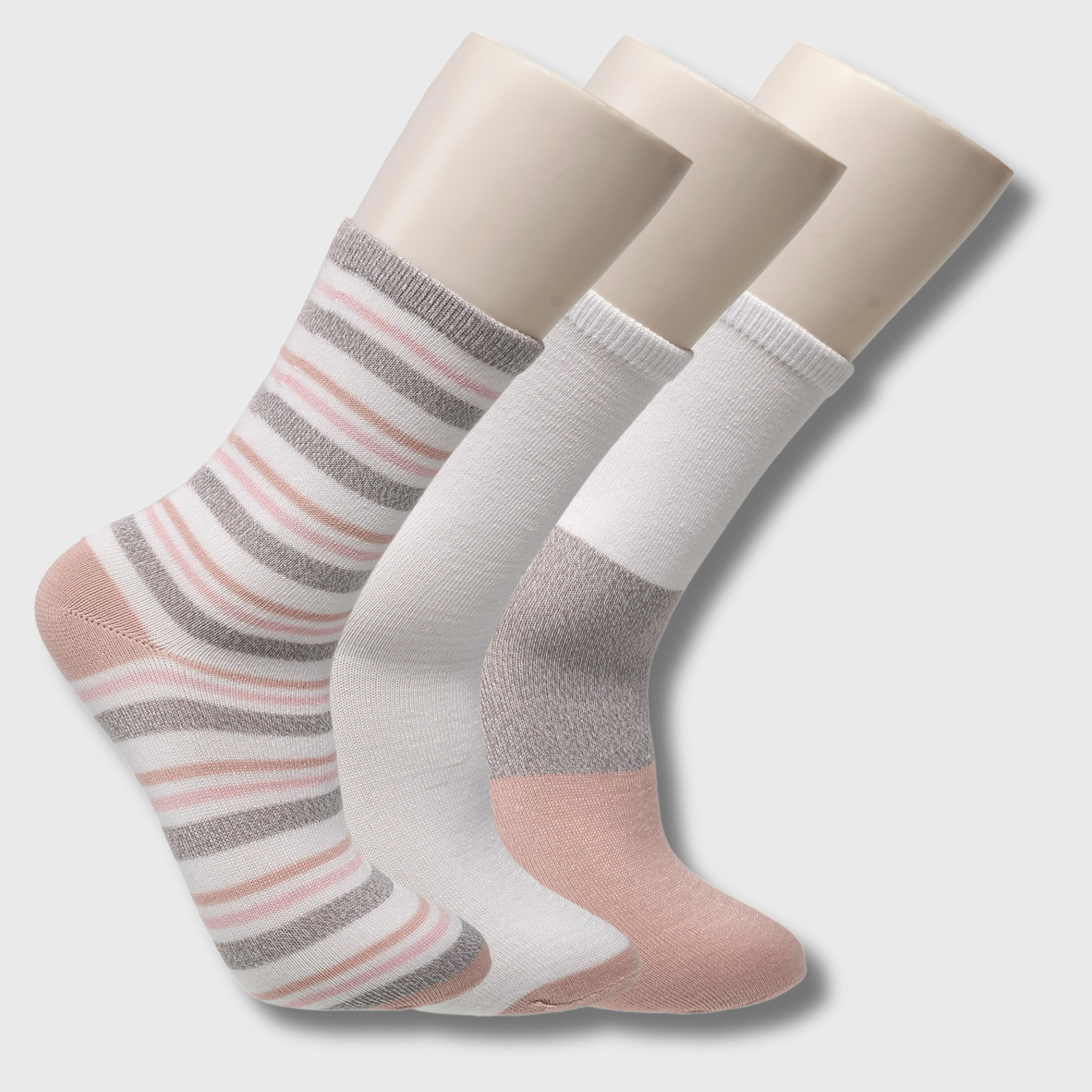 Willow & Ruby Women's 3-Pack Super Soft Crew Socks - Comfy & Stylish Everyday Wear Women Crew Socks
