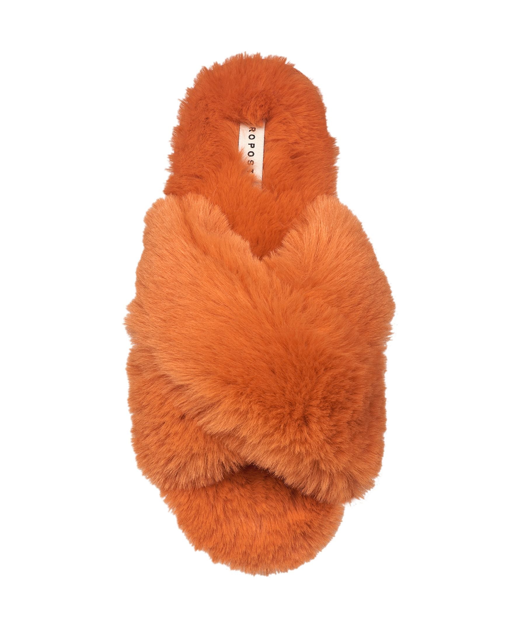 Aeropostale Women's Fuzzy Criss Cross House Slippers with Cushioned Comfort in Black