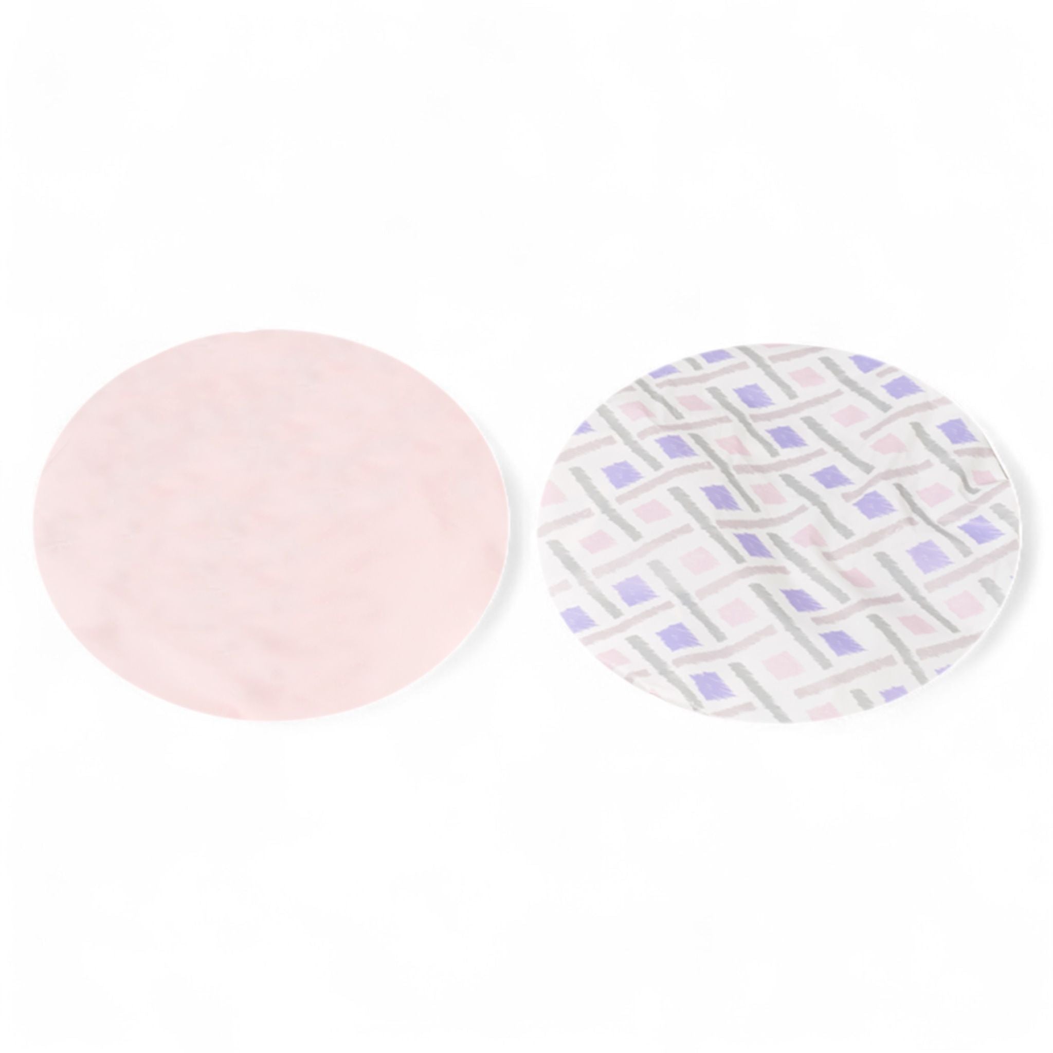 Spa Essentials 2-Pack Shower Caps – Reversible Waterproof Caps with Stylish Patterns & Solid Colors – Hair Protection