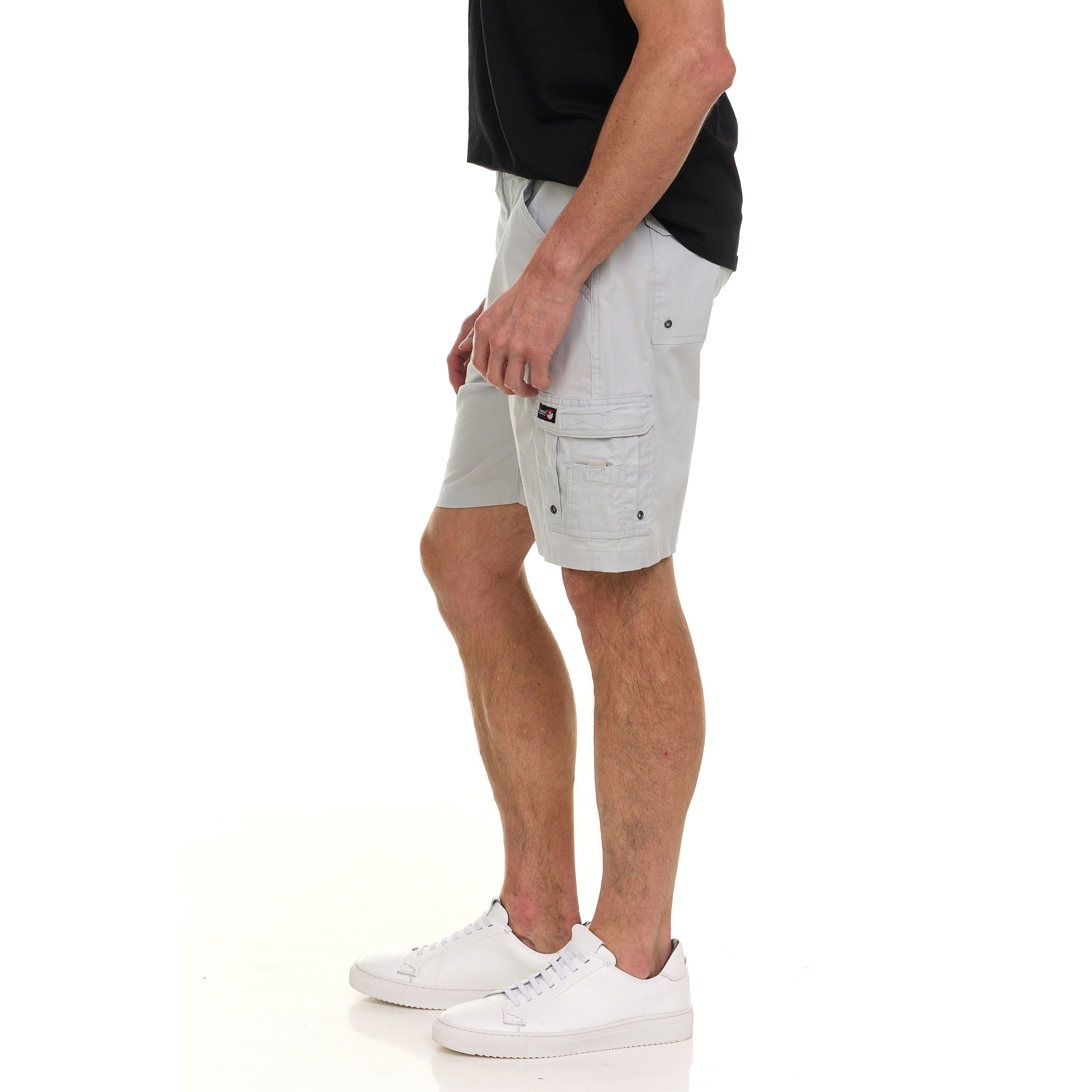 Canada Weather Gear Men’s Cargo Shorts – Relaxed Fit with Utility Pockets & Elastic Waistband – Lightweight Summer Shorts