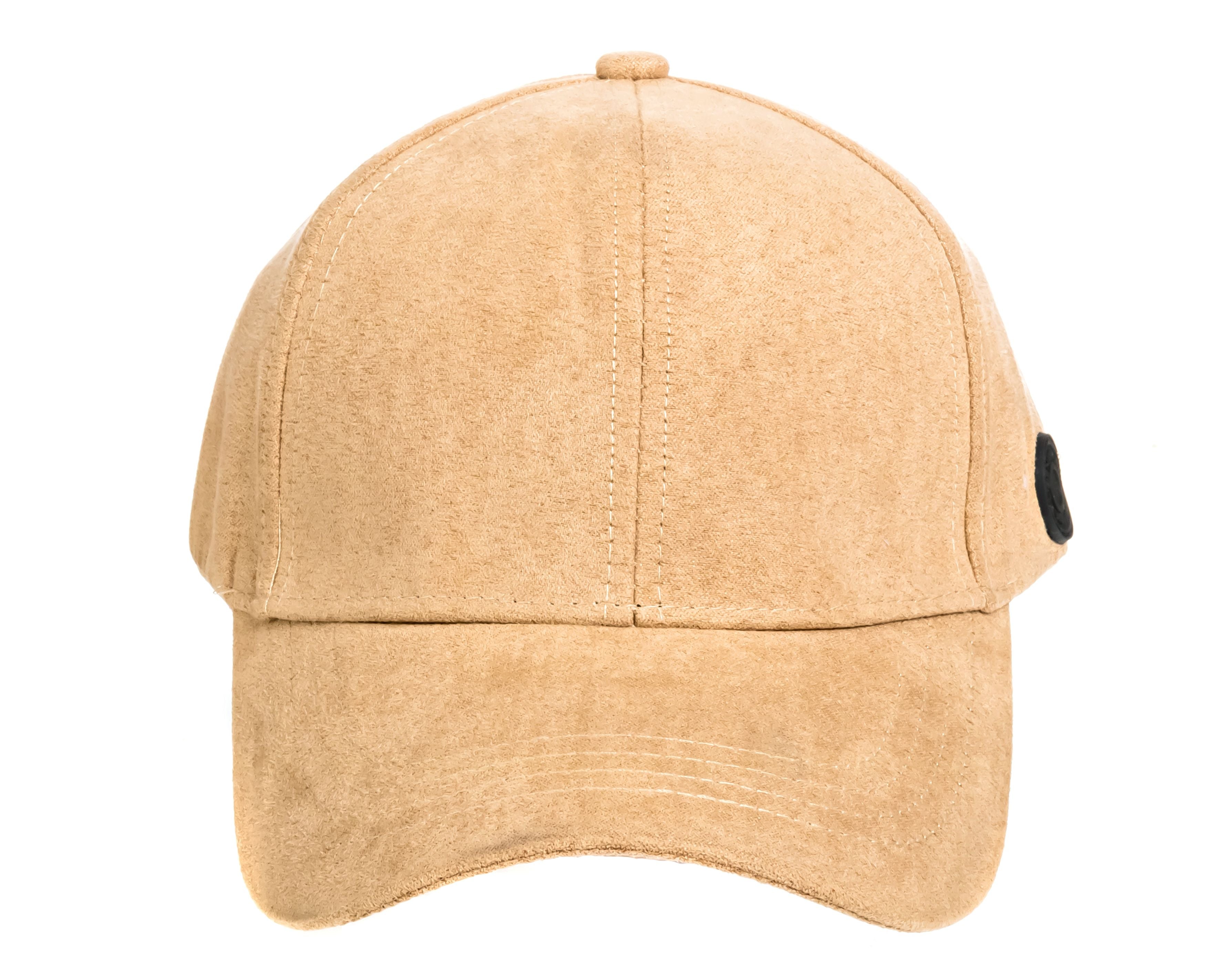 French Connection Microsuede Baseball Cap -  Strapback Metal Closure