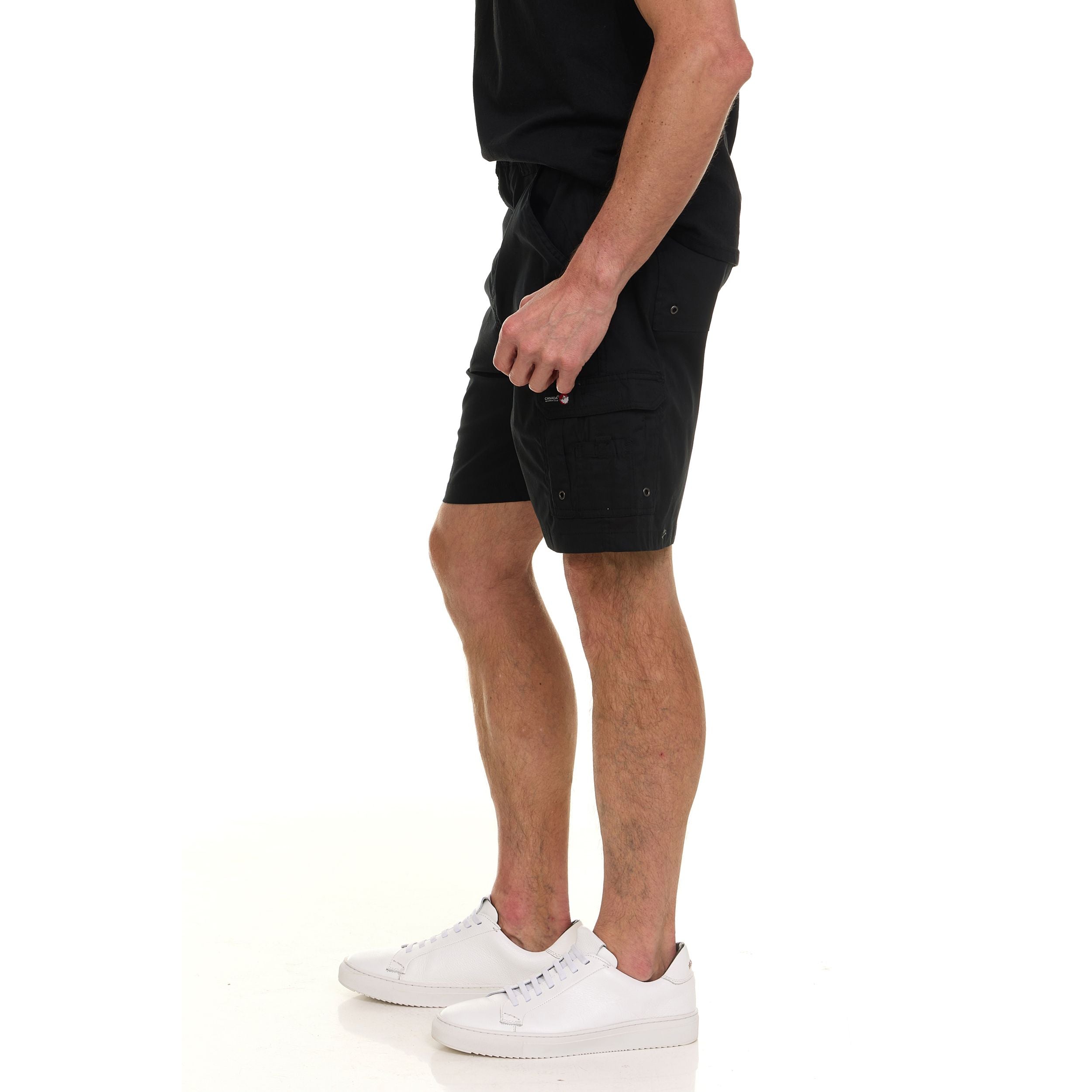 Canada Weather Gear Men’s Cargo Shorts – Relaxed Fit with Utility Pockets & Elastic Waistband – Lightweight Summer Shorts