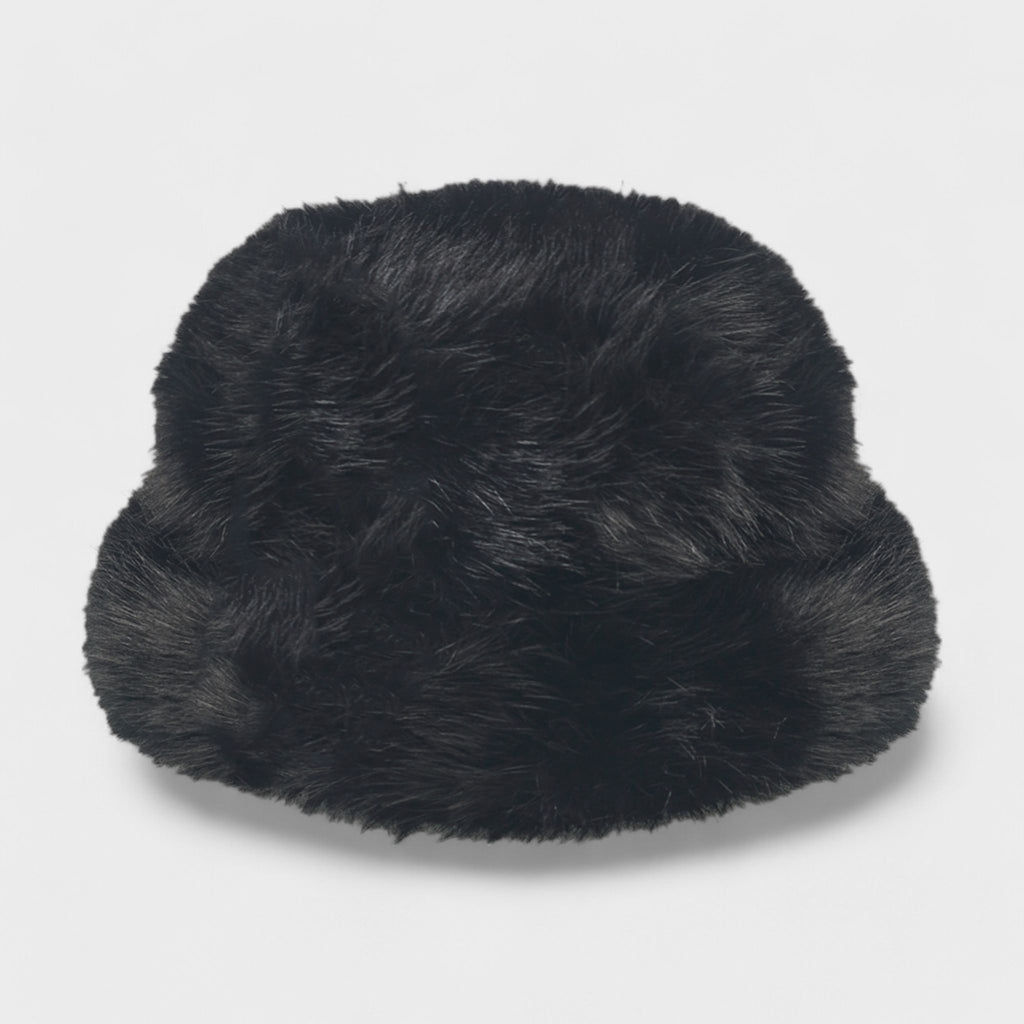 A Little Obsessed Women's Fuzzy Bucket Hat - Faux Fur Winter Hat for Warmth & Style