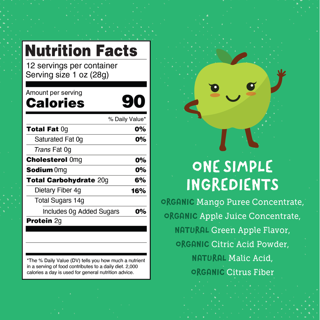 YOU LOVE FRUIT Organic Fruit Snacks — 1 oz Pouches, Pack of 12