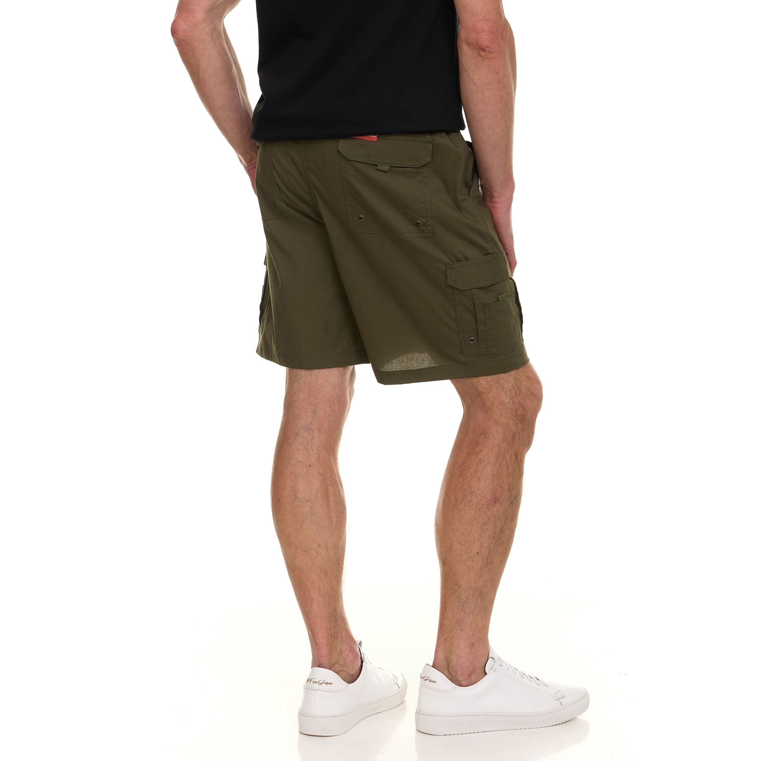 Canada Weather Gear Men’s Cargo Shorts – Relaxed Fit with Utility Pockets & Elastic Waistband – Lightweight Summer Shorts