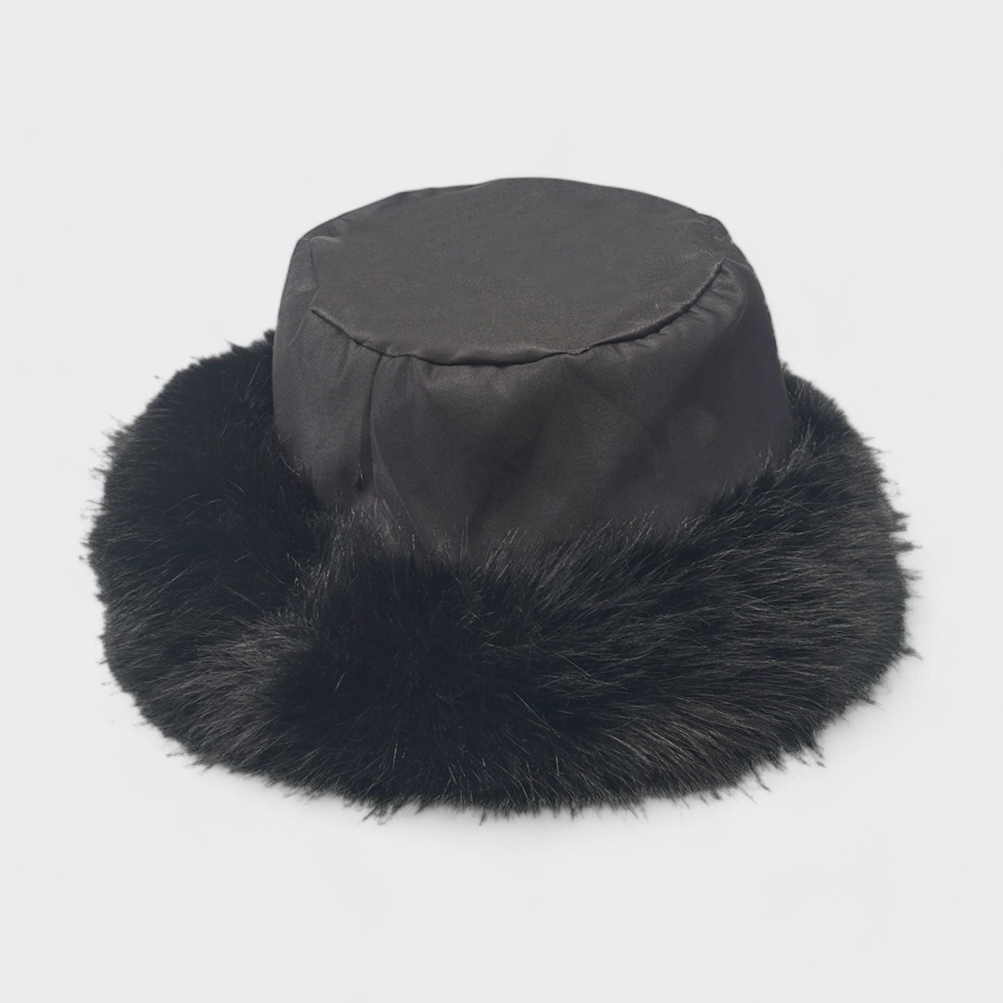 A Little Obsessed Women's Fuzzy Bucket Hat - Faux Fur Winter Hat for Warmth & Style