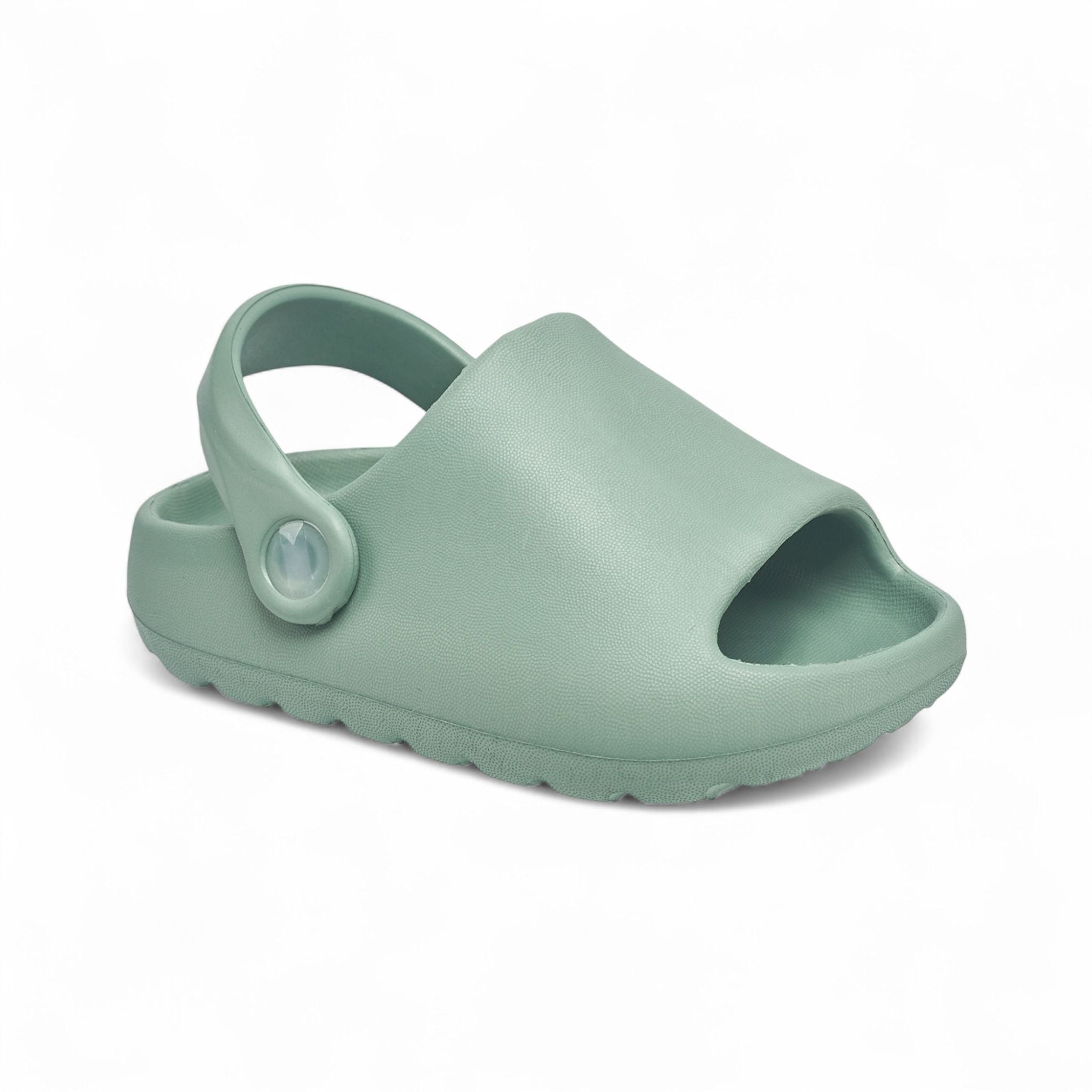 Aeropostale Toddler Cloud-Foam Slide Sandals with Pivot Heel Strap – Lightweight EVA Water-Friendly Clogs for Boys & Girls in Black, Size 5