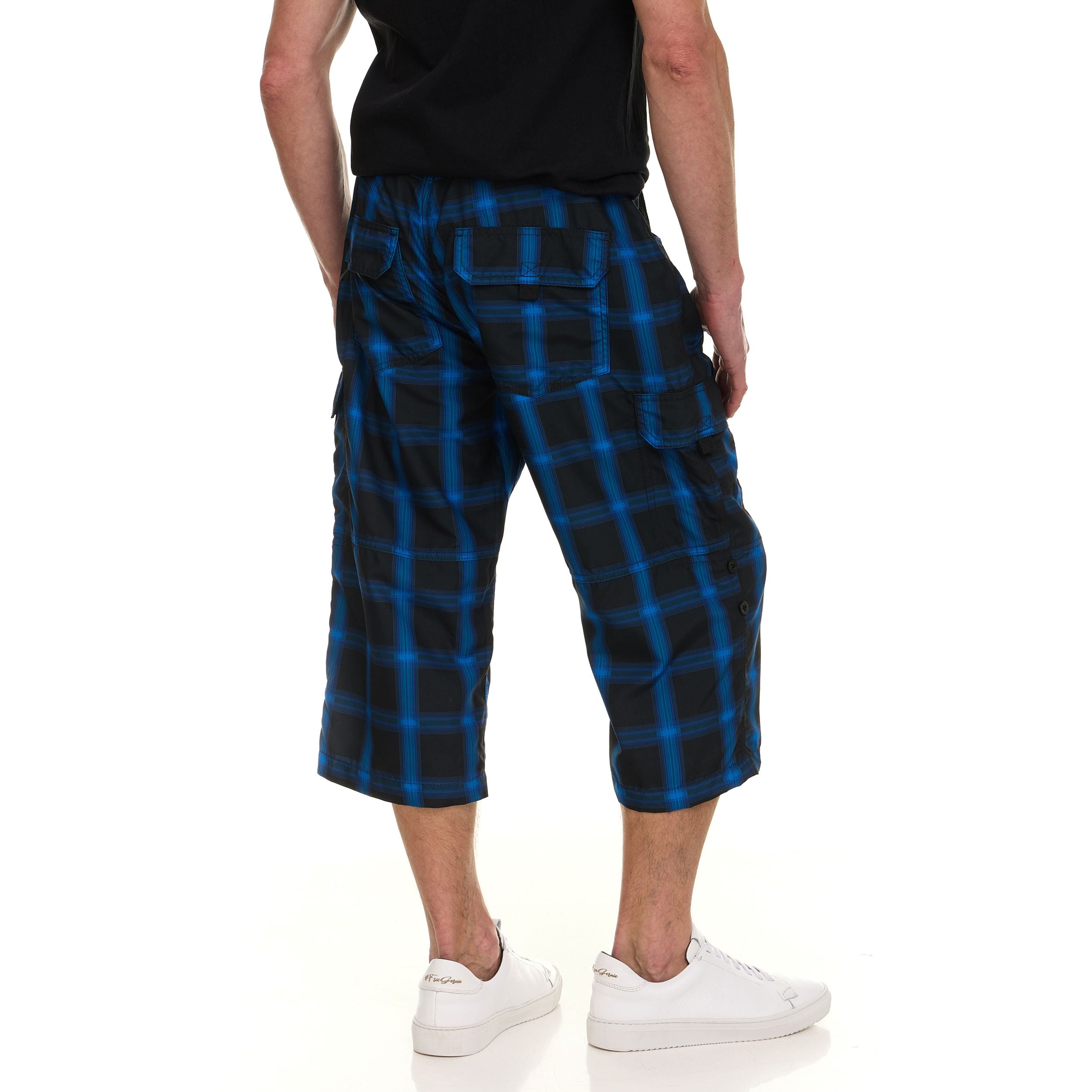 Canada Weather Gear Men’s Cargo Belted Shorts – Lightweight Stretch Twill Knee-Length Shorts with Pockets