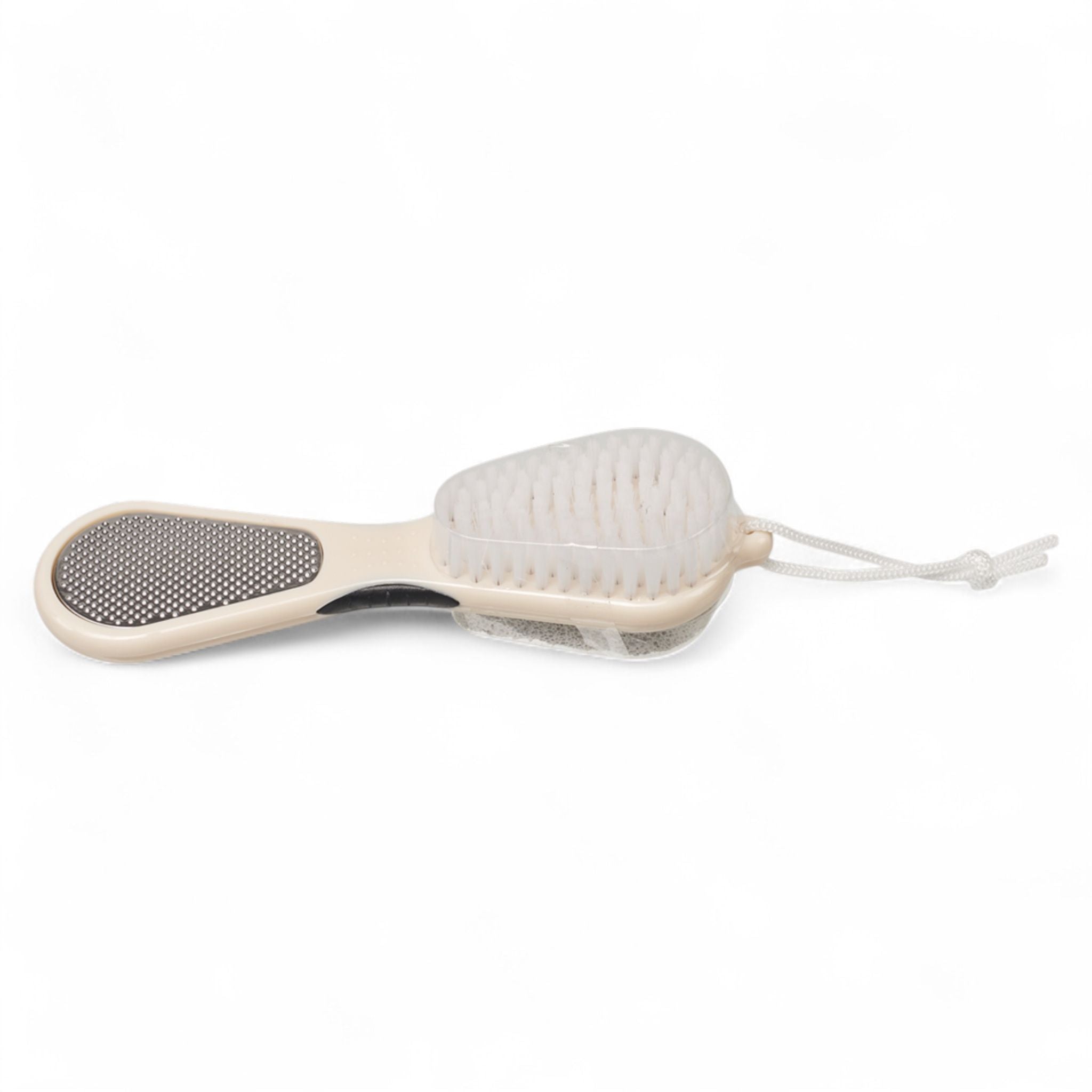 Spa Essentials 2 Pack Bath Brush - 4-in-1 Pedicure Tool Set