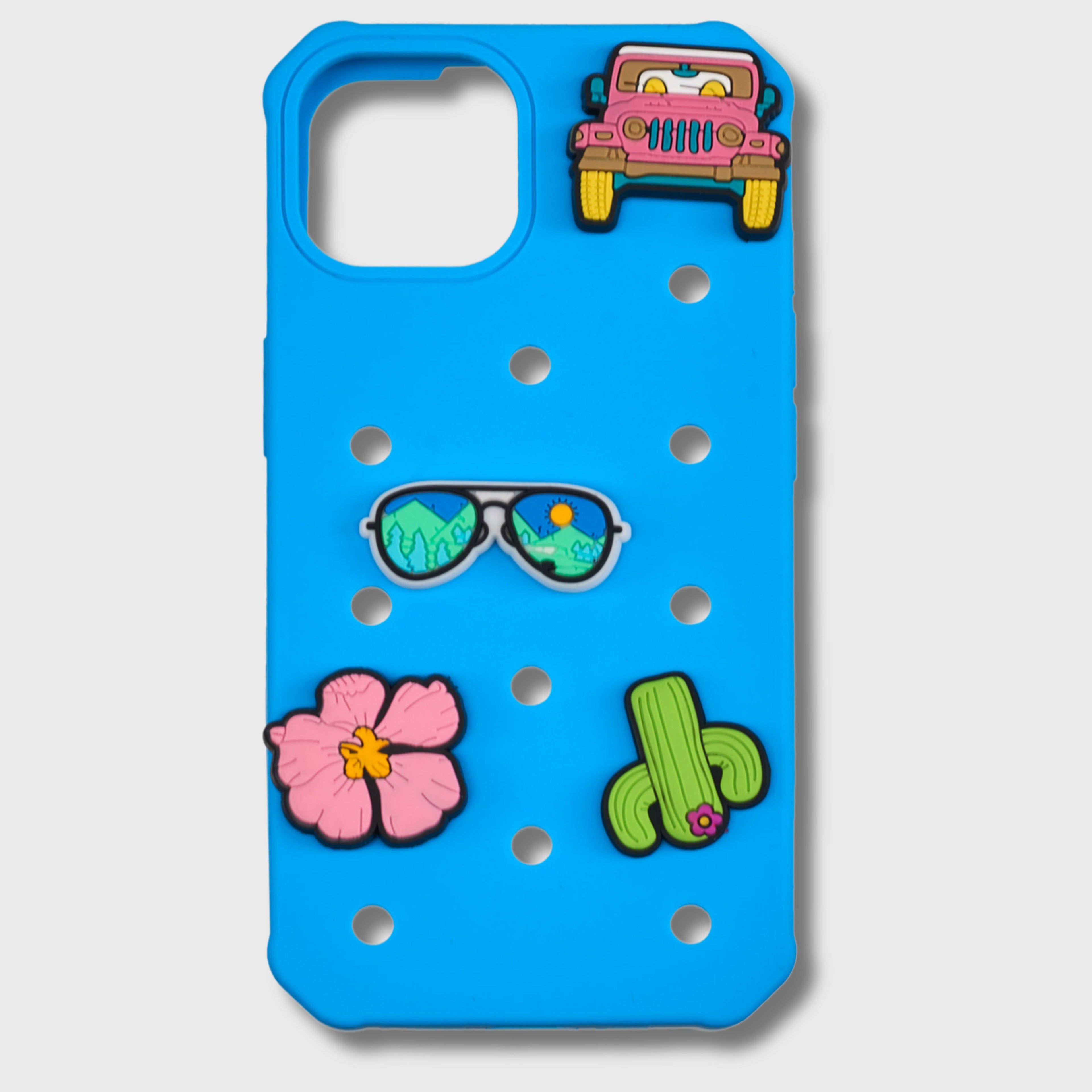 A Little Obsessed iPhone Case - Apple iPhone Case with DIY Charms (Fits Apple iPhone 13/ iPhone 14/ iPhone 15)