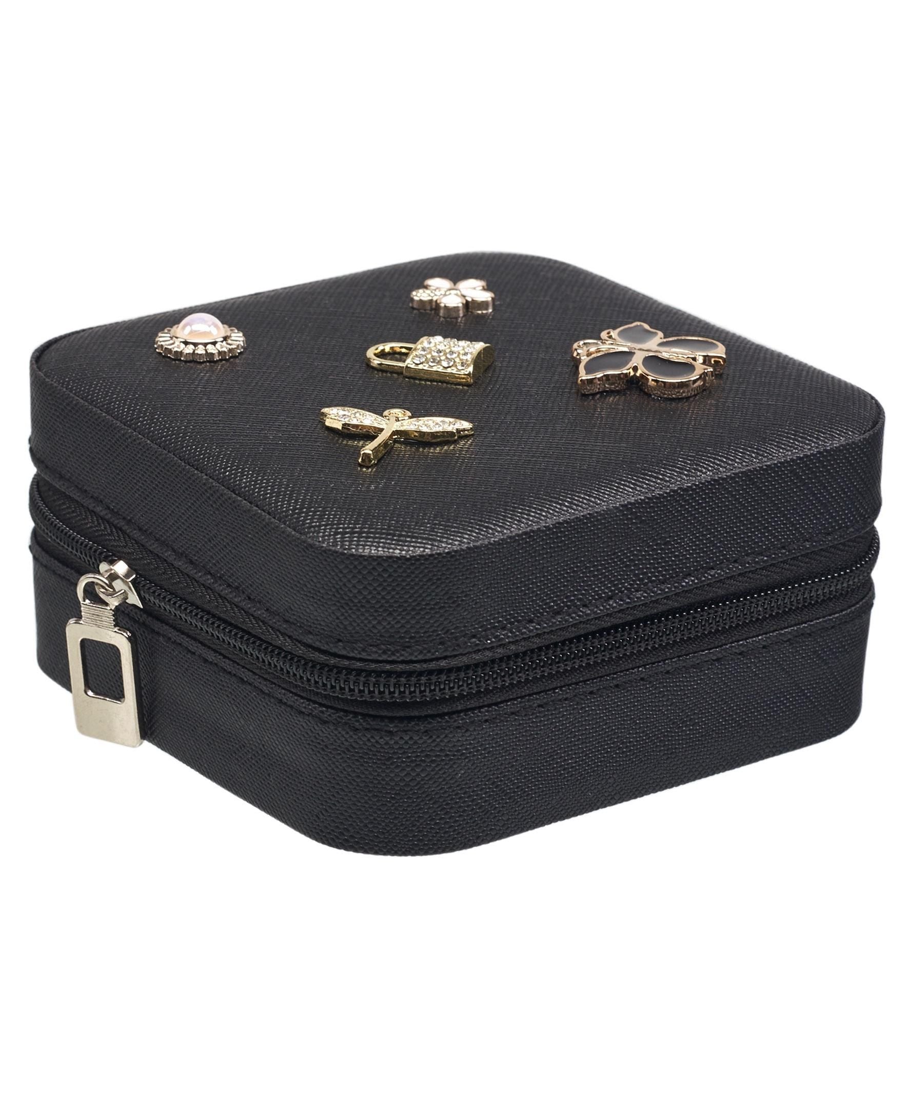 Willow & Ruby Kid's Jewelry Box With Ornament - Travel Jewelry Organizer for Girls (Youth)