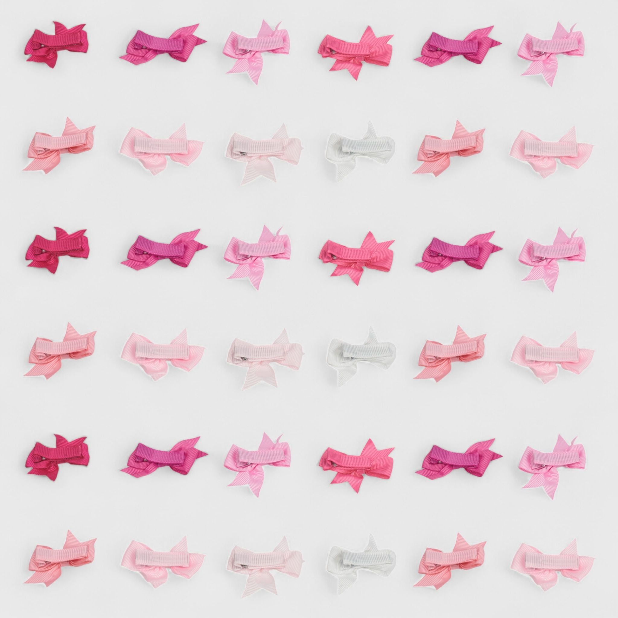 Willow & Ruby  Baby Hair Bows 36-Pack Ribbon Hair Clips for Newborns & Infants (0-12 Months)- Assorted Colors, Non-Slip Alligator Clips, 36pcs