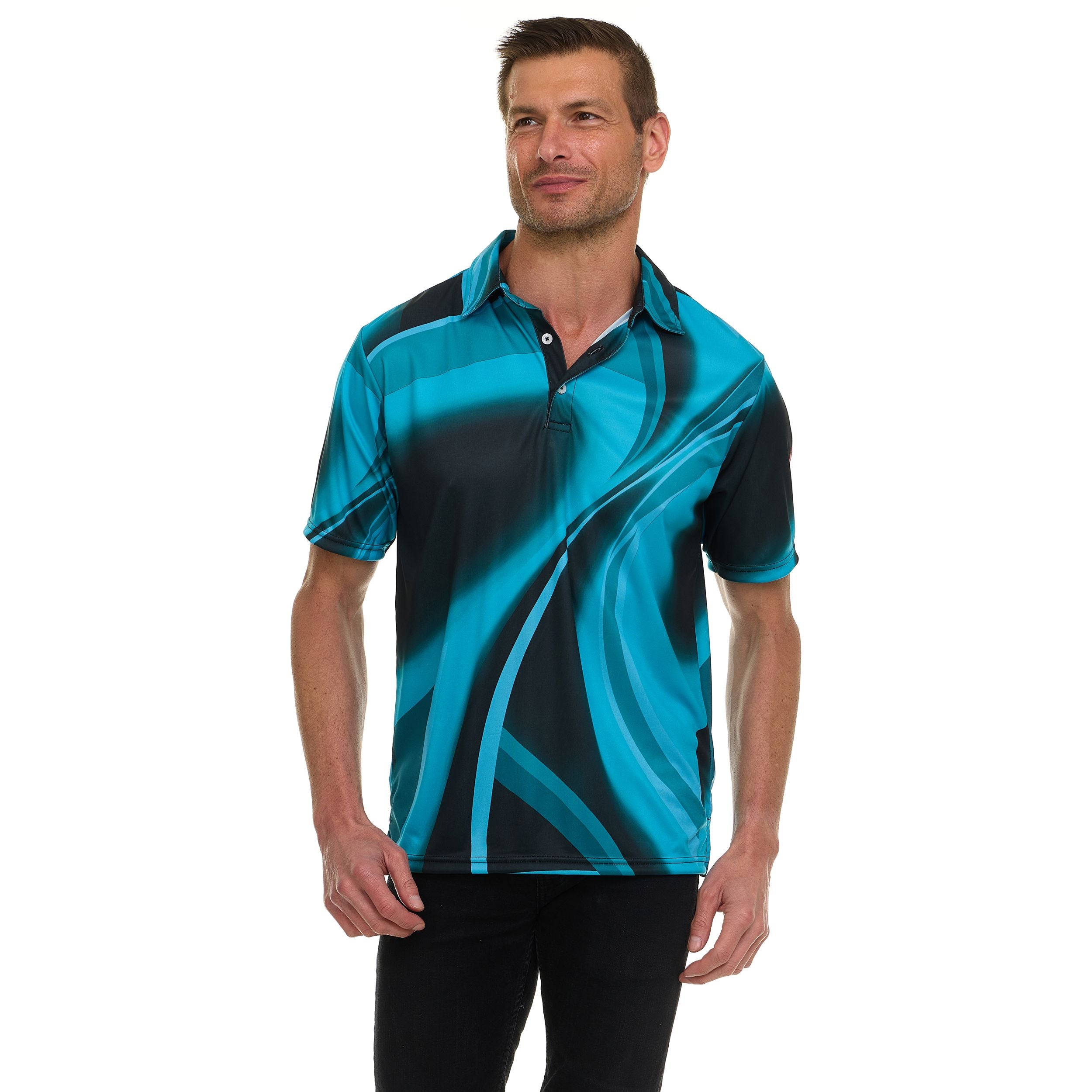 Canada Weather Gear Men’s Performance Polo Shirt – Short Sleeve Moisture Wicking Golf Shirt – Lightweight Athletic Fit