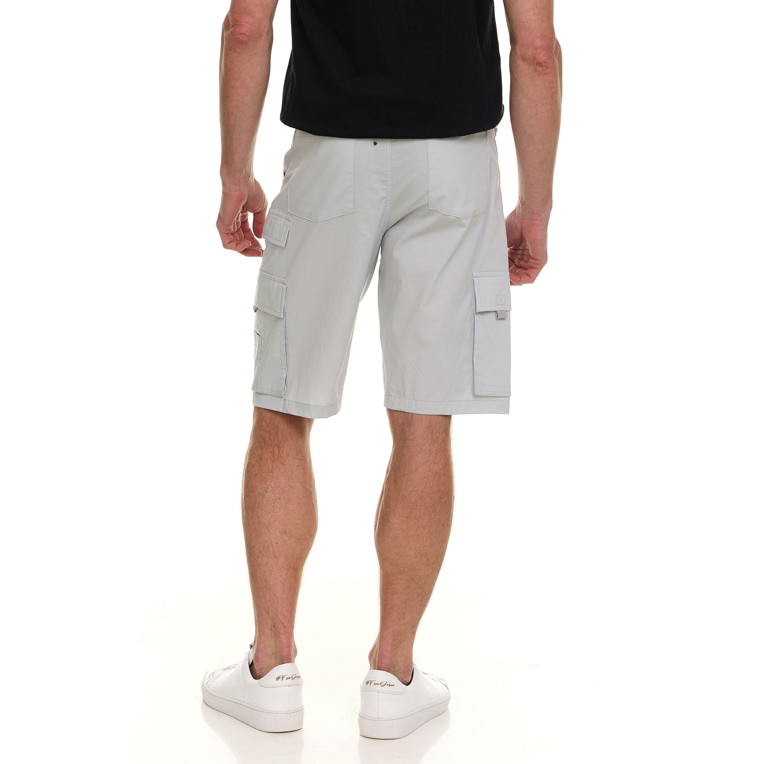 Canada Weather Gear Men’s Belted Cargo Shorts – Lightweight Cotton Stretch Fabric, Classic Fit with Multiple Pockets