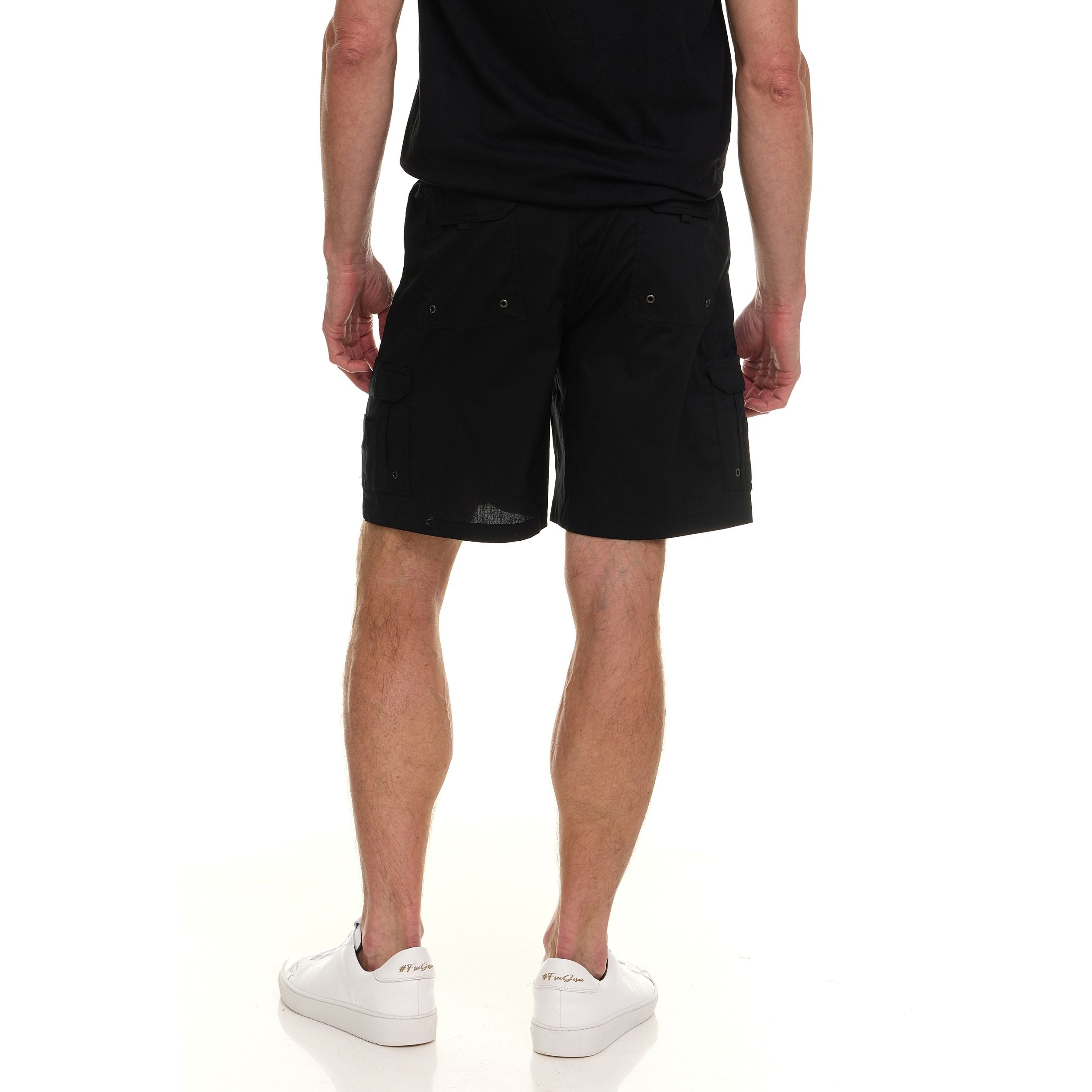 Canada Weather Gear Men’s Cargo Shorts – Relaxed Fit with Utility Pockets & Elastic Waistband – Lightweight Summer Shorts