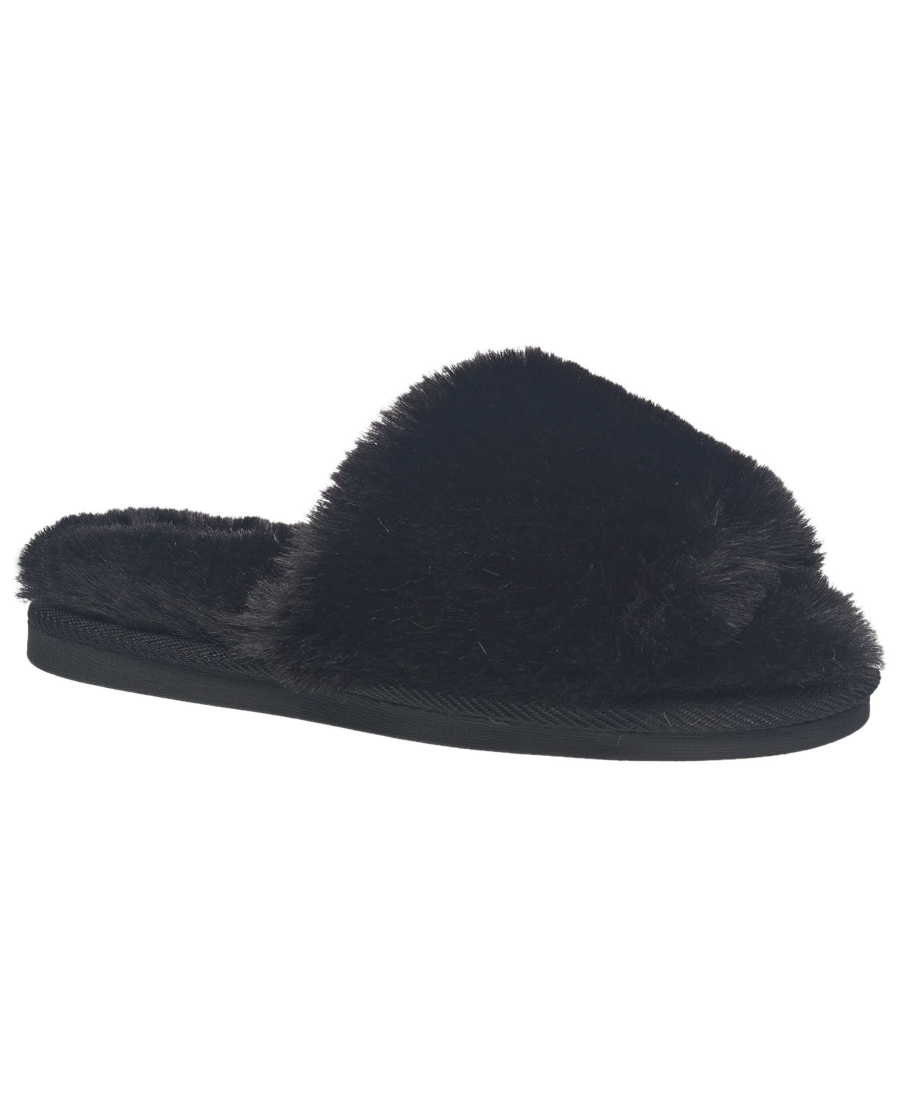 Aeropostale Women's Open Toe Fuzzy Slippers with Cushioned Comfort