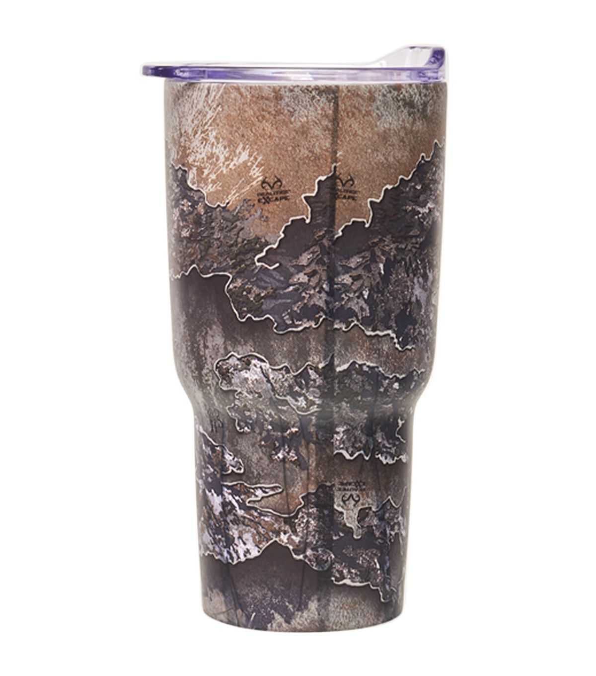 Realtree 30oz Stainless Steel Double Wall Vacuum Sealed Tumbler with Push Lid
