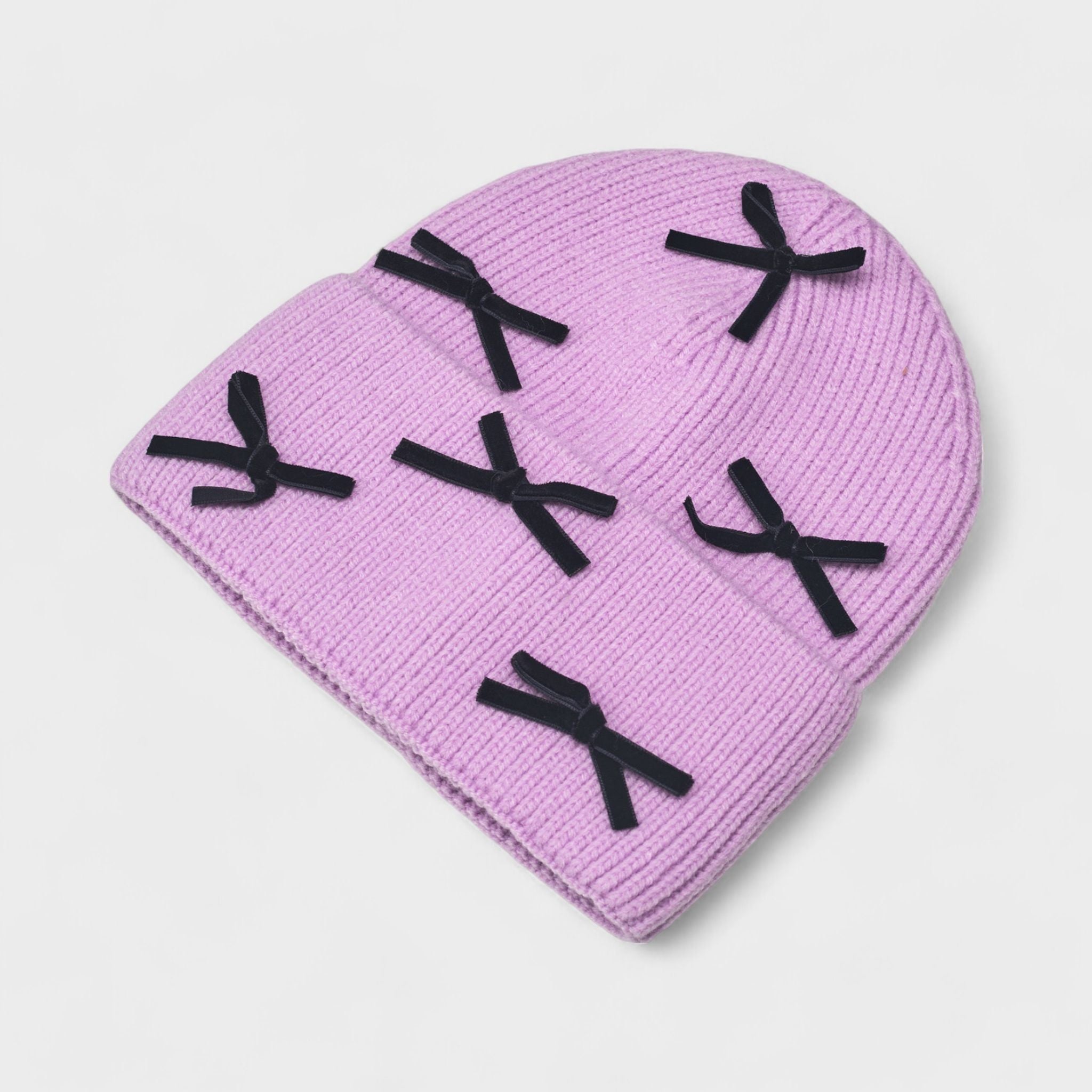 A Little Obsessed Women's Multi Bow Knit Beanie
