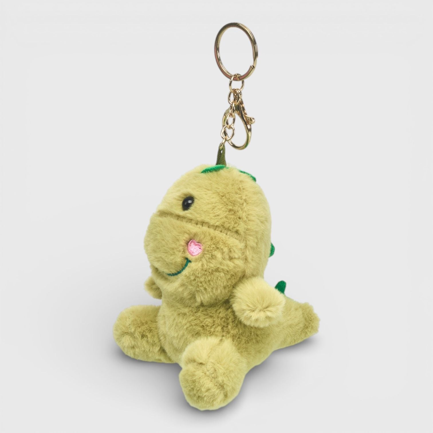 A Little Obsessed Fuzzy Friends Dinosaur Plush Keychain