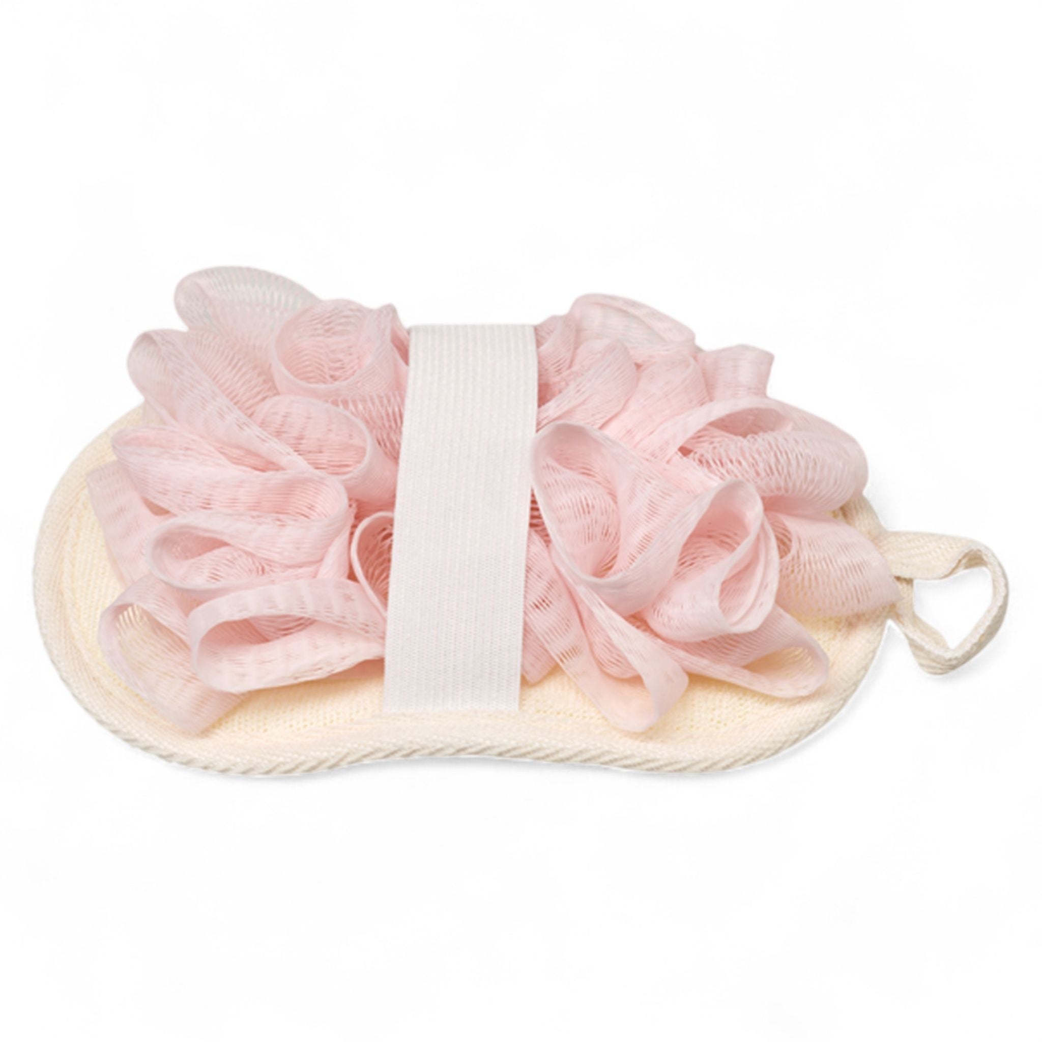 Spa Essentials Reversible 2-in-1 Bath Sponge & Body Scrubber - Exfoliating Loofah Bath Pad
