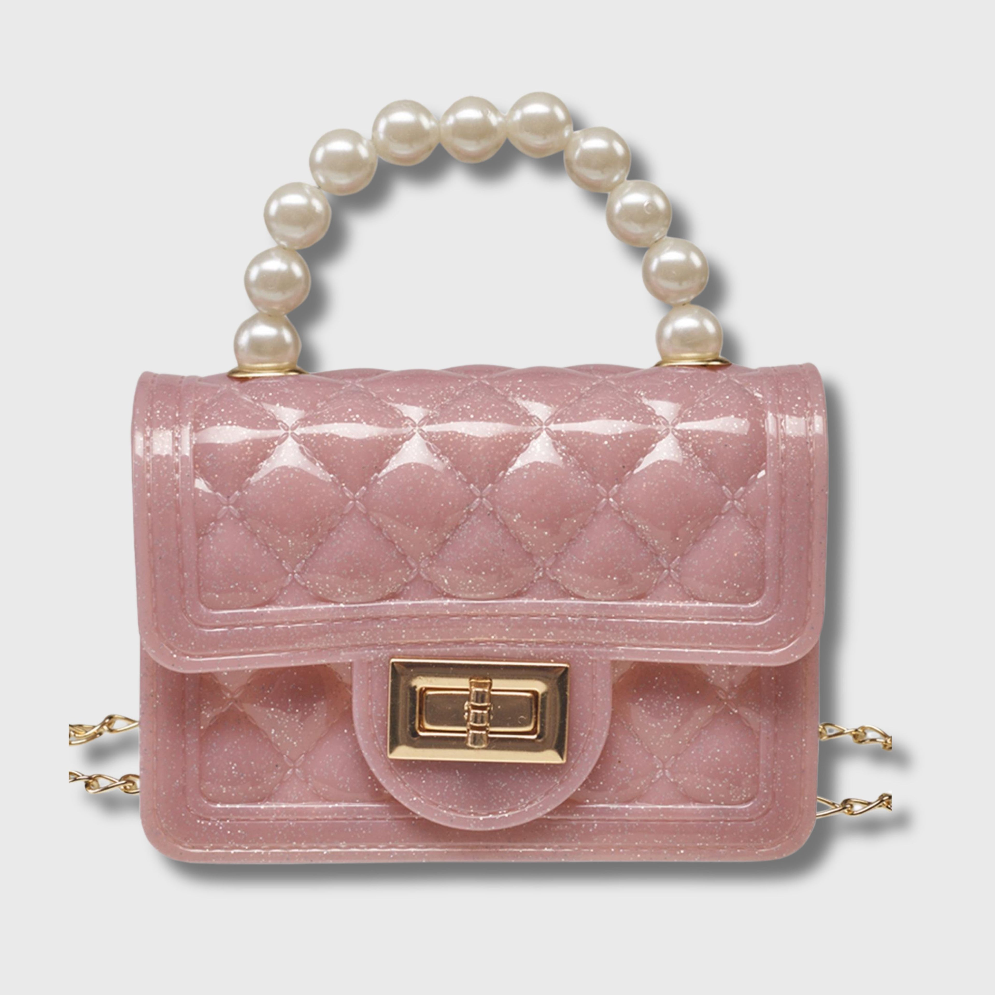 Willow & Ruby Kid's Mini Quilted Glitter Bag - Crossbody Purse for Girls (Youth)