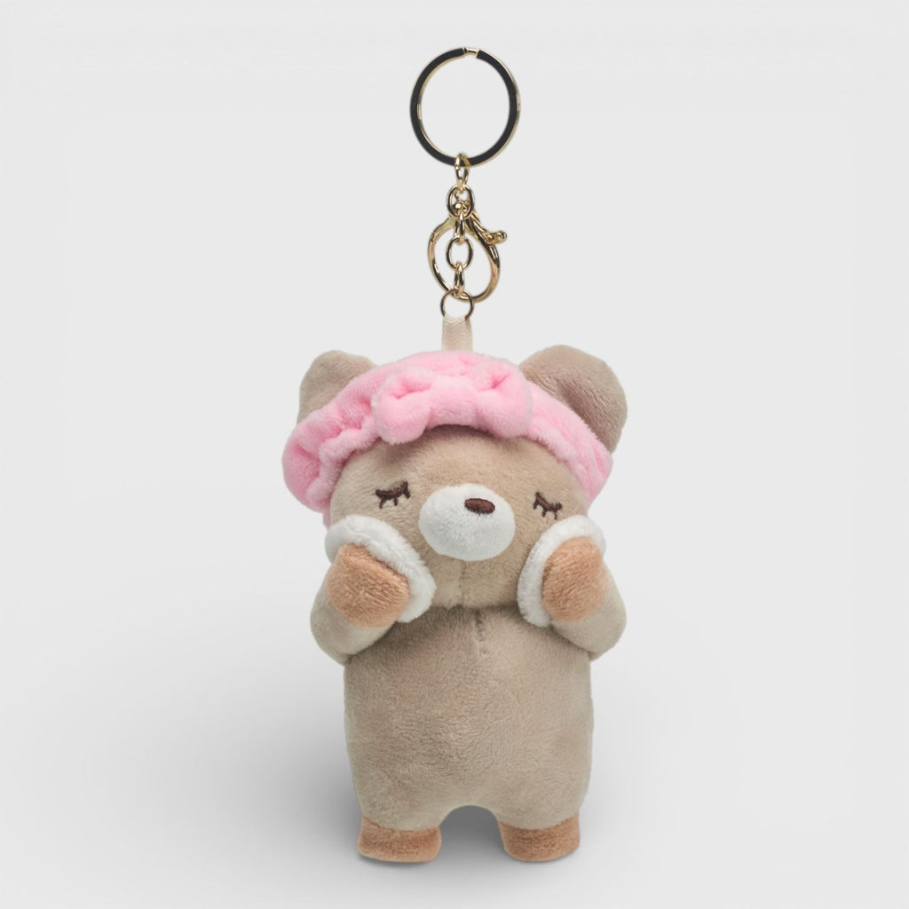 A Little Obsessed Fuzzy Friends Bear Plush Keychain