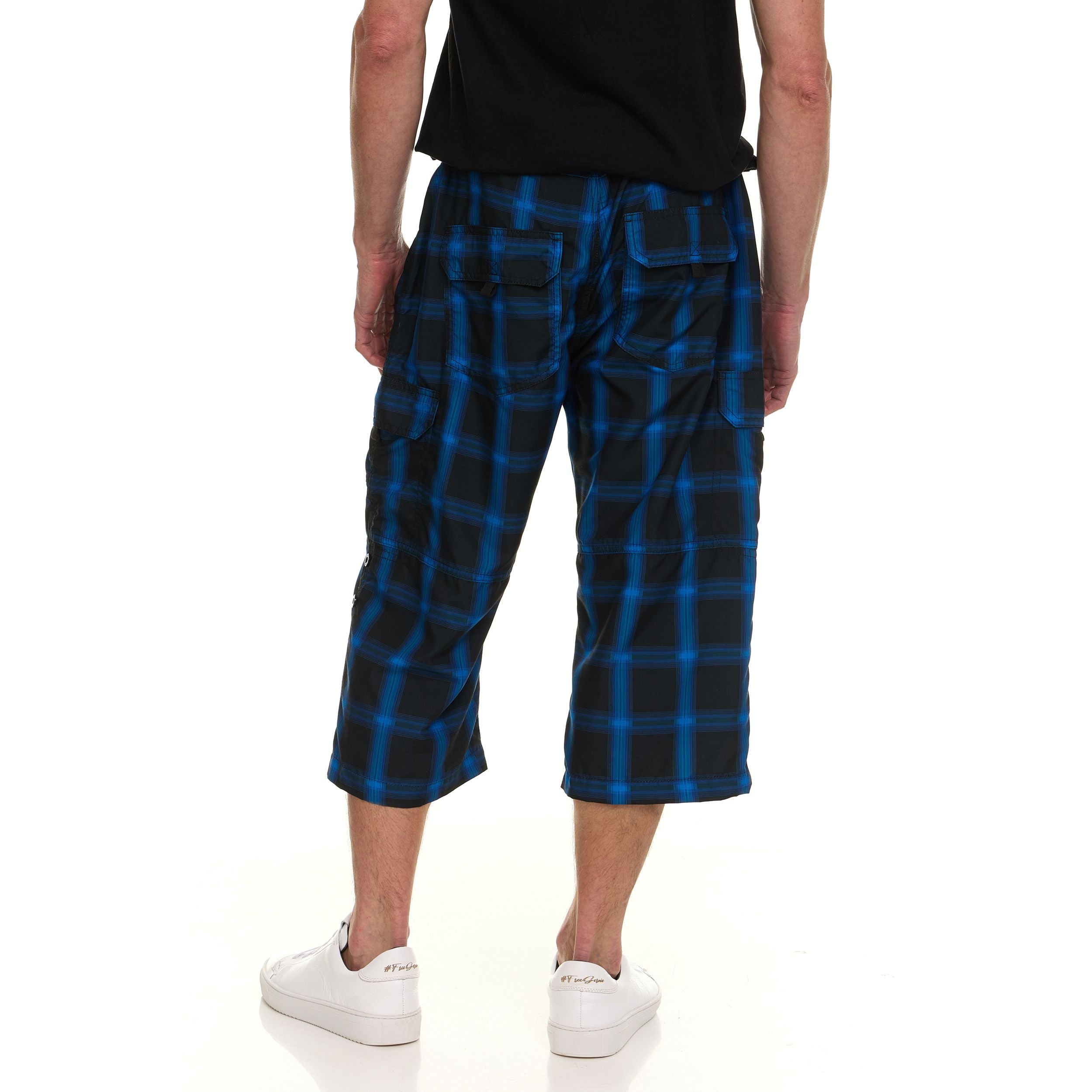 Canada Weather Gear Men’s Cargo Belted Shorts – Lightweight Stretch Twill Knee-Length Shorts with Pockets