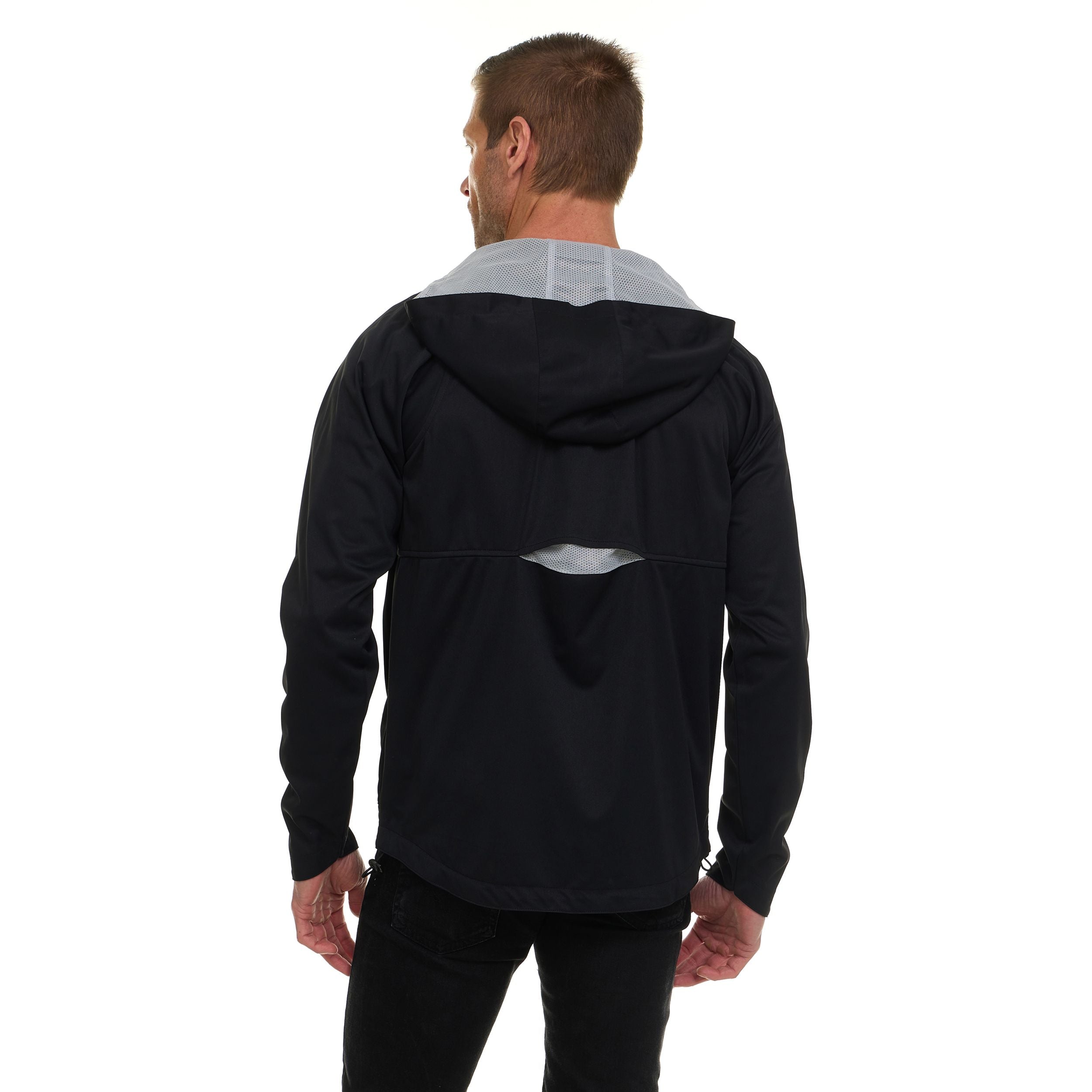 Canada Weather Gear Men’s Performance Tech Jacket – Active Stretch, Wind Resistant, Adjustable Waist, Lightweight
