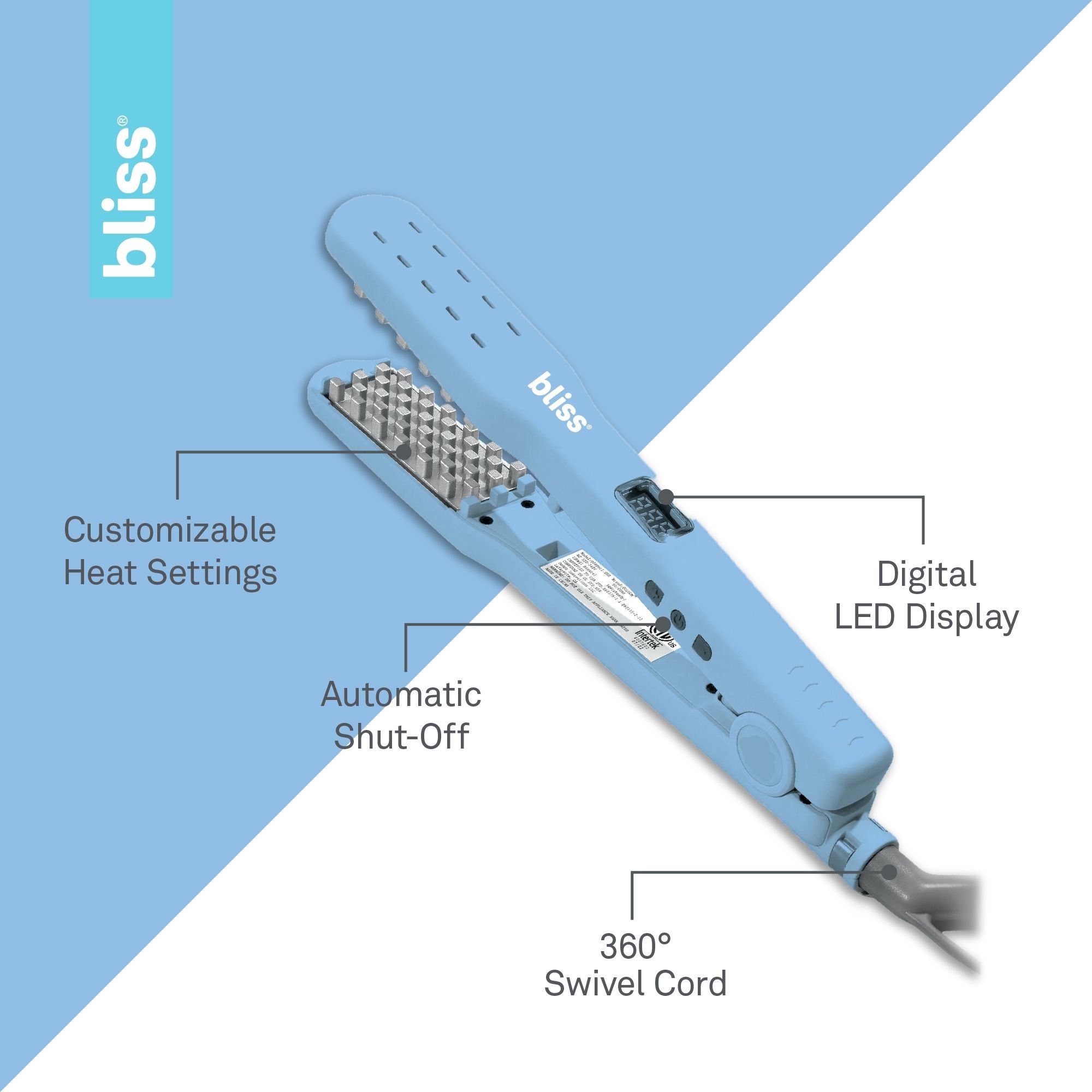 bliss Hair Volumizing Iron - Instant Root Lift for Lasting Volume