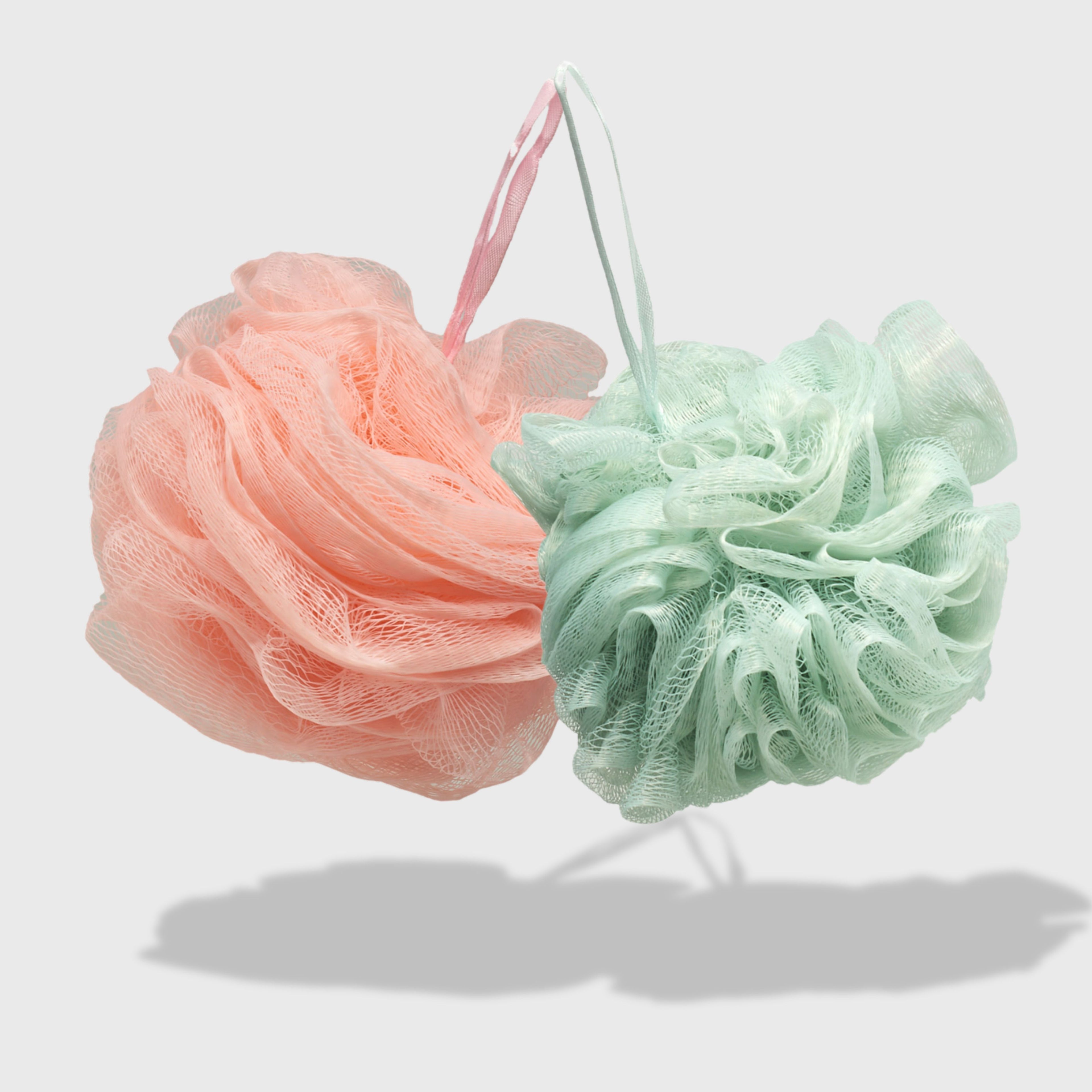 Spa Essentials Bath Loofahs - Shower Poufs