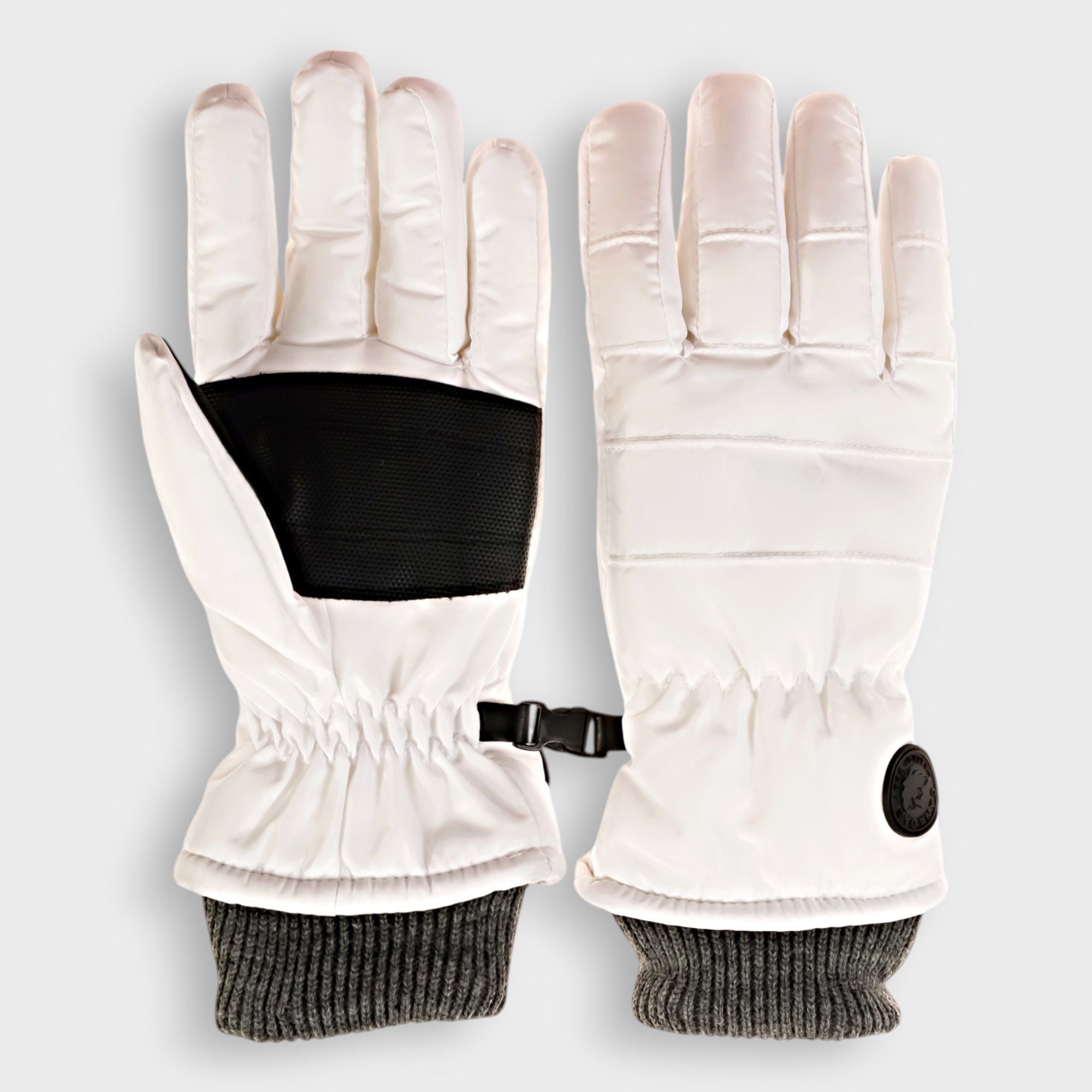 Canada Weather Gear Women's Ski Gloves – Water Resistant, Warm Knit Cuff Winter Gloves with Warmth Indicator for Cold Weather