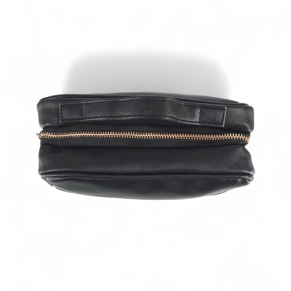 French Connection Travel Organizer Pouch – Luxe Double-Zip Toiletry & Tech Case with Handle