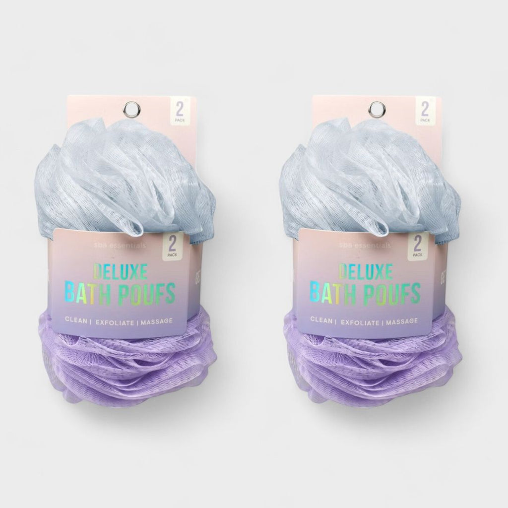 Spa Essentials Bath Loofahs - Shower Poufs