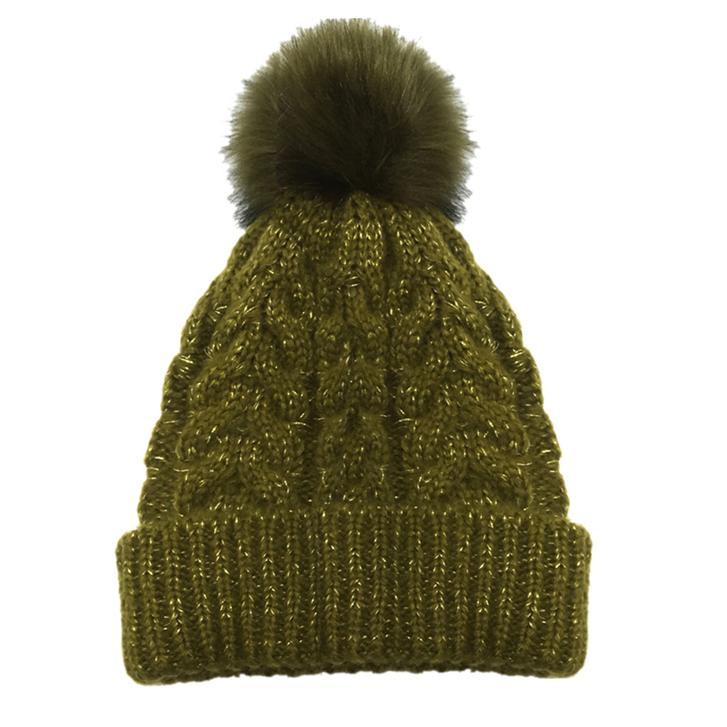 Charles Albert Girl's Pom Beanies - Kids Winter Hat
