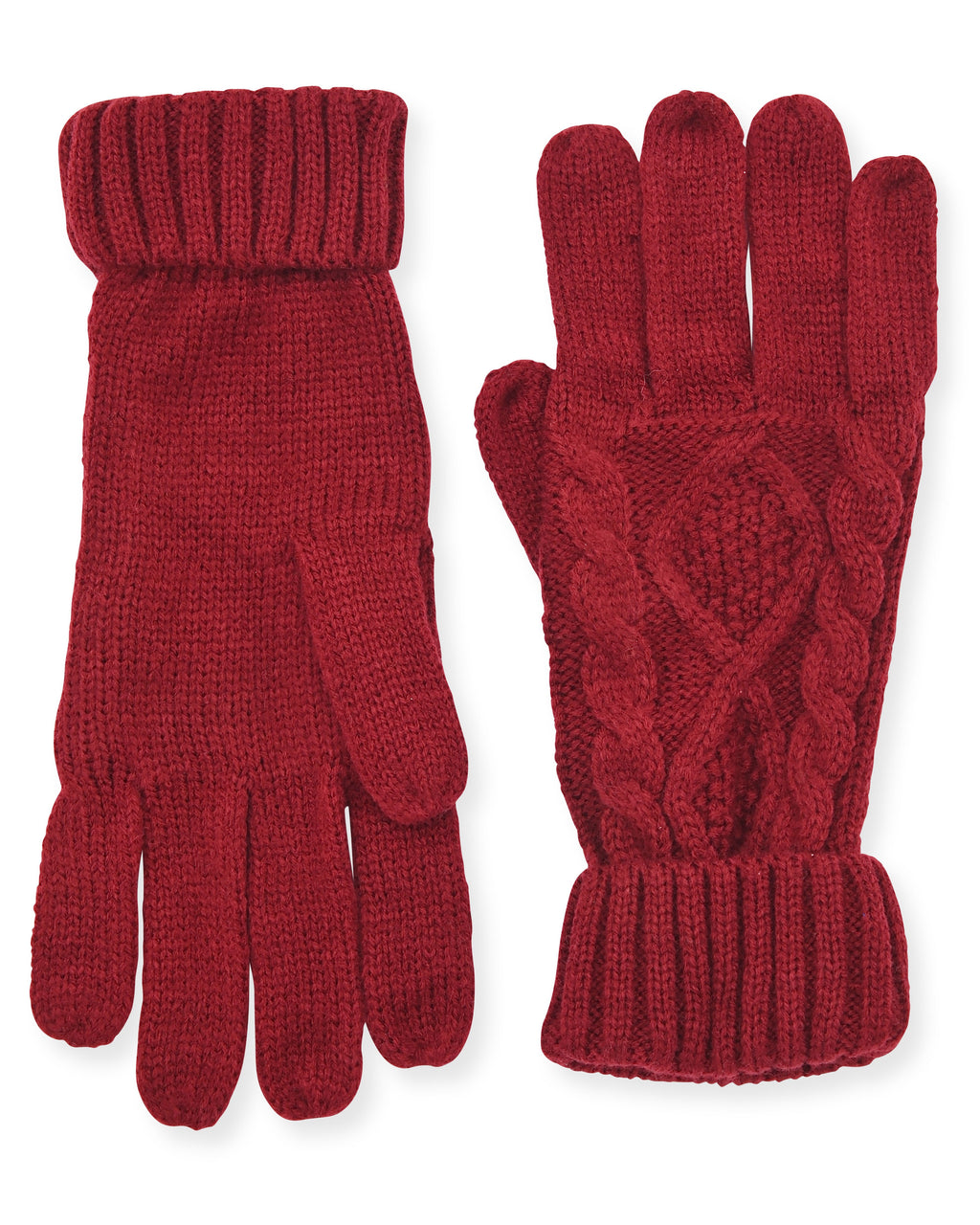 French Connection Women's Cable Knit Winter Gloves  Warm, Stylish, and Comfortable