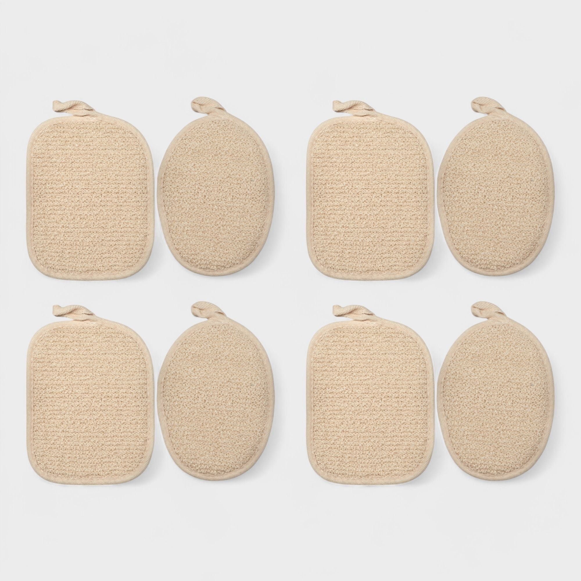 Willow & Ruby Body Scrubber Duo - Exfoliating & Cleansing Loofah, Chamomile