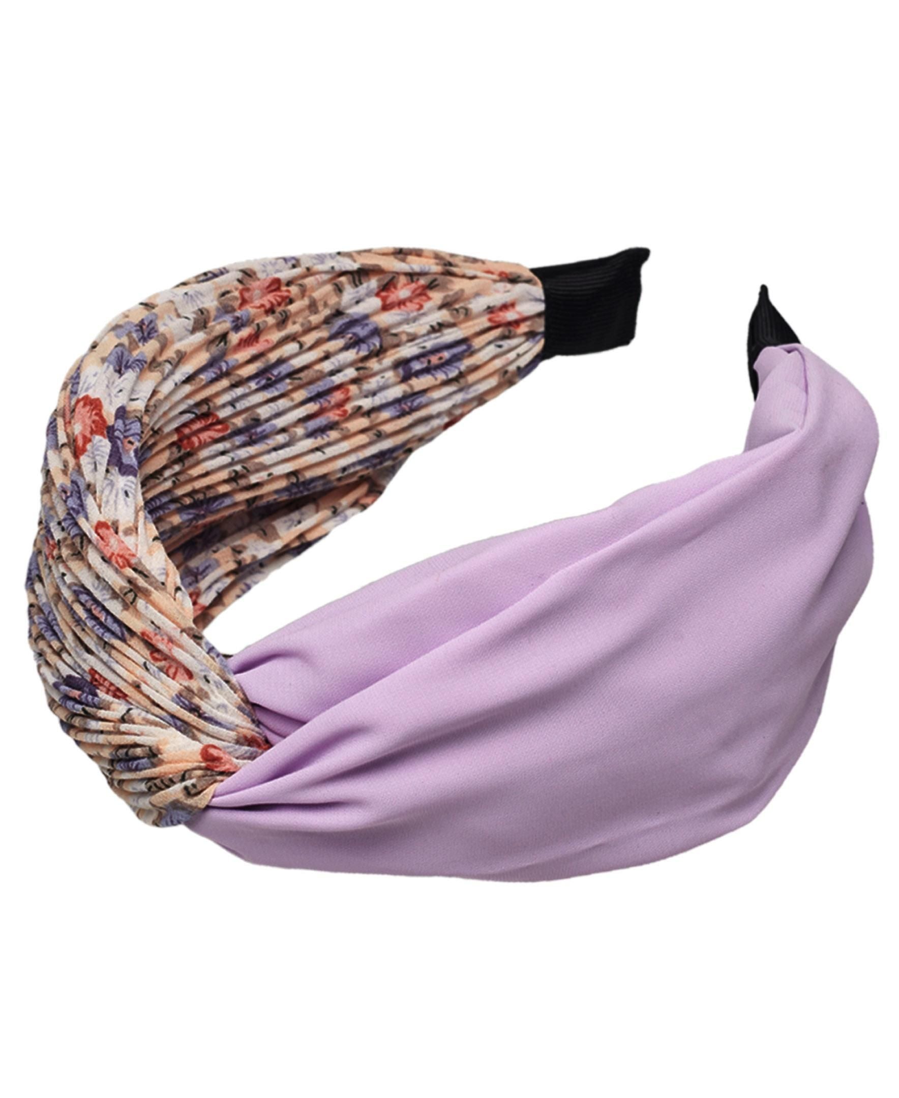 Willow & Ruby Women's Headband - Floral and Wide Color Block Headband for Women