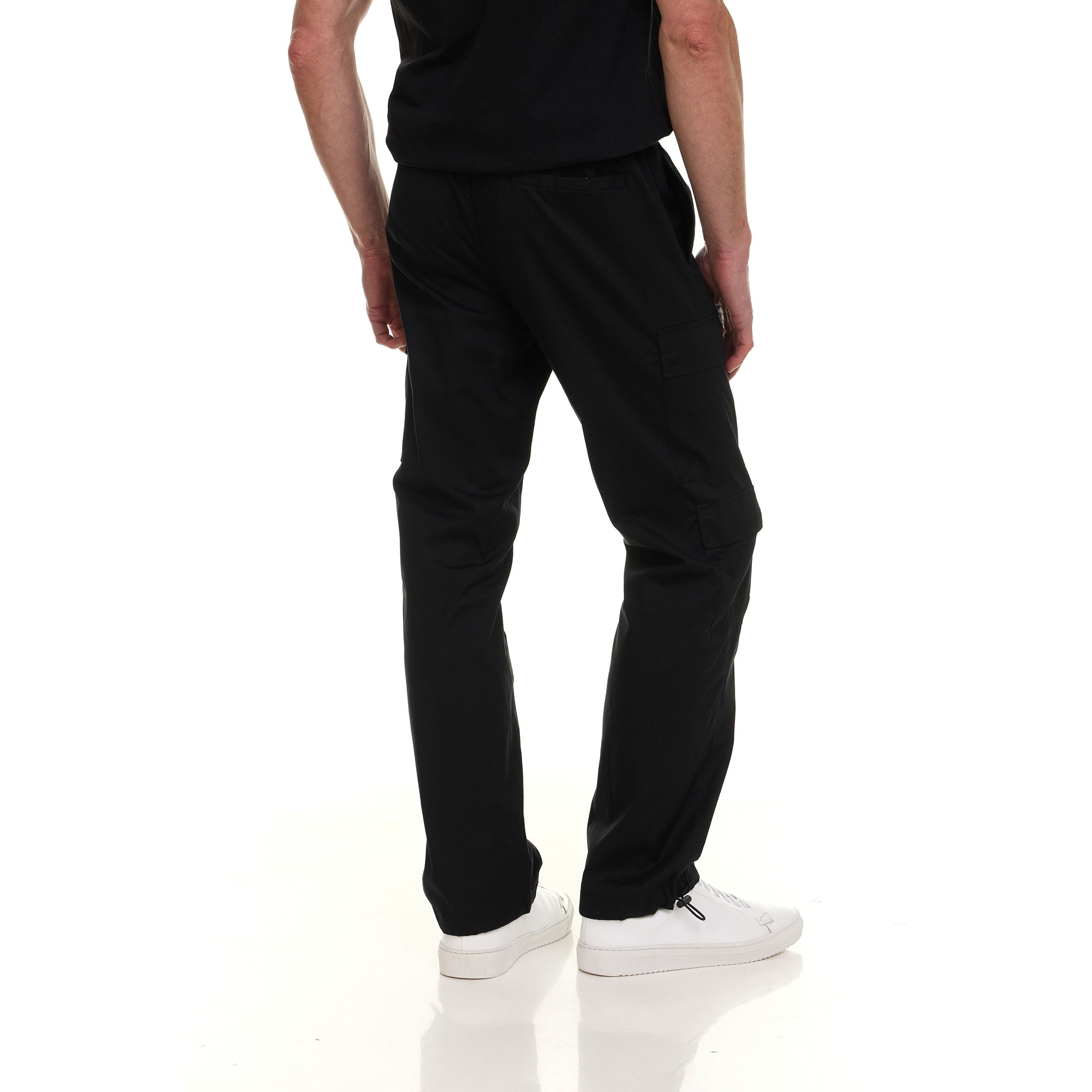Canada Weather Gear Men’s 4-Pocket Lightweight Cargo Pants – Elastic Waistband with Drawstring, Adjustable Hem, Relaxed Fit