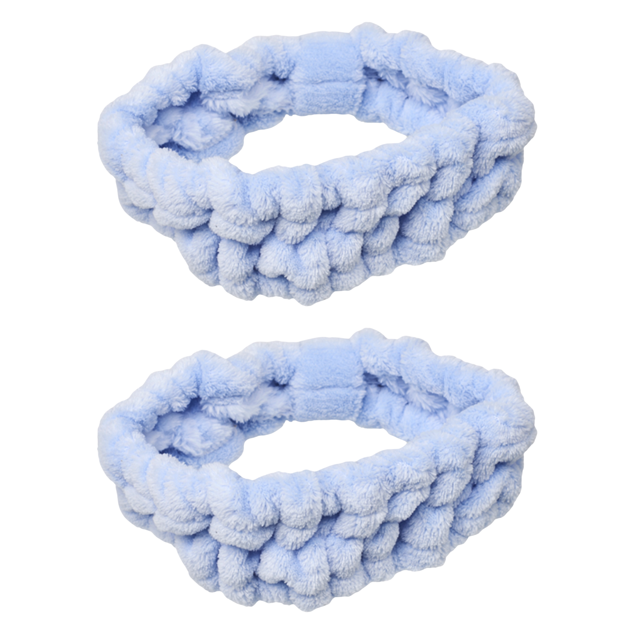 Spa Essentials 2-Pack Plush Spa Headbands – Ultra-Soft Stretch Fleece Facial Hair Bands for Women – Ideal for Makeup, Skincare, and Bath