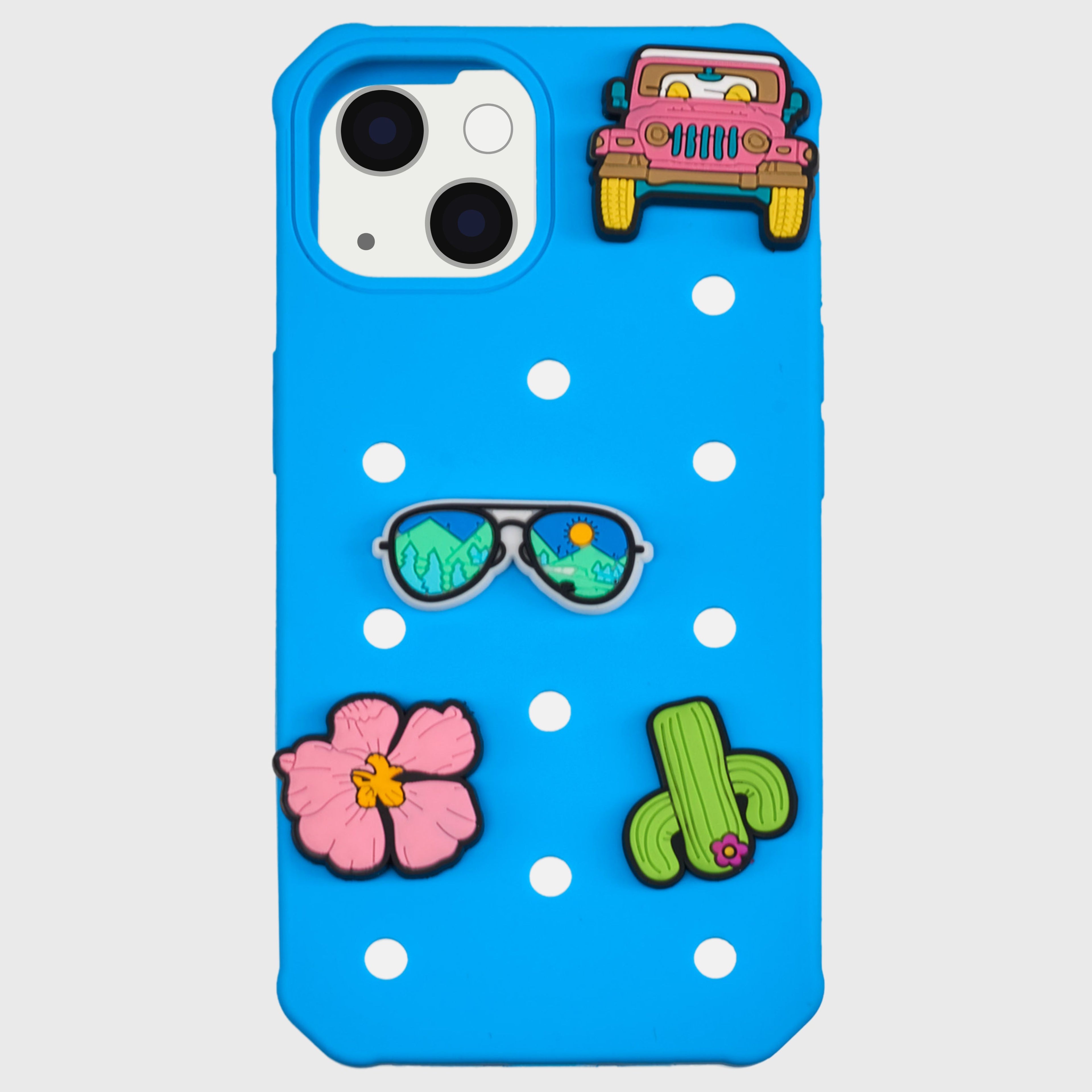 A Little Obsessed iPhone Case - Apple iPhone Case with DIY Charms (Fits Apple iPhone 13/ iPhone 14/ iPhone 15)