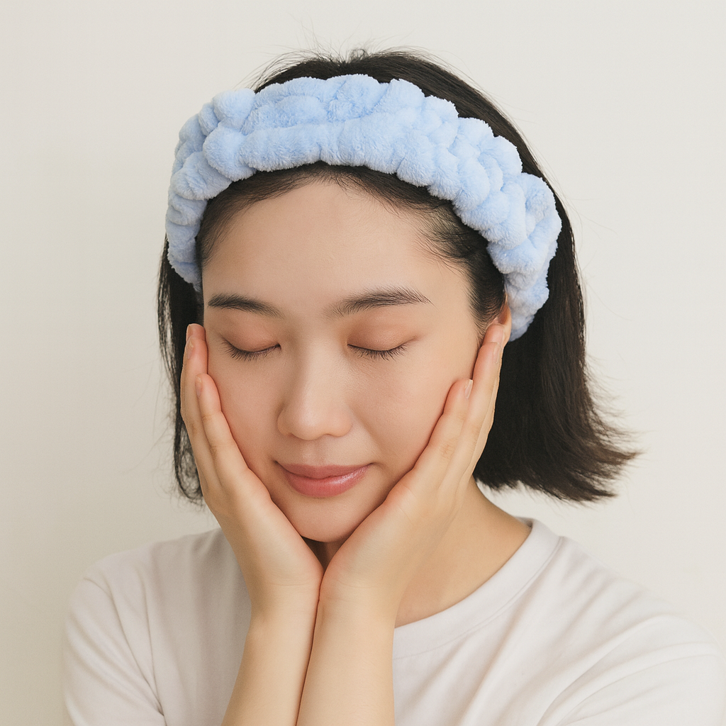 Spa Essentials 2-Pack Plush Spa Headbands – Ultra-Soft Stretch Fleece Facial Hair Bands for Women – Ideal for Makeup, Skincare, and Bath